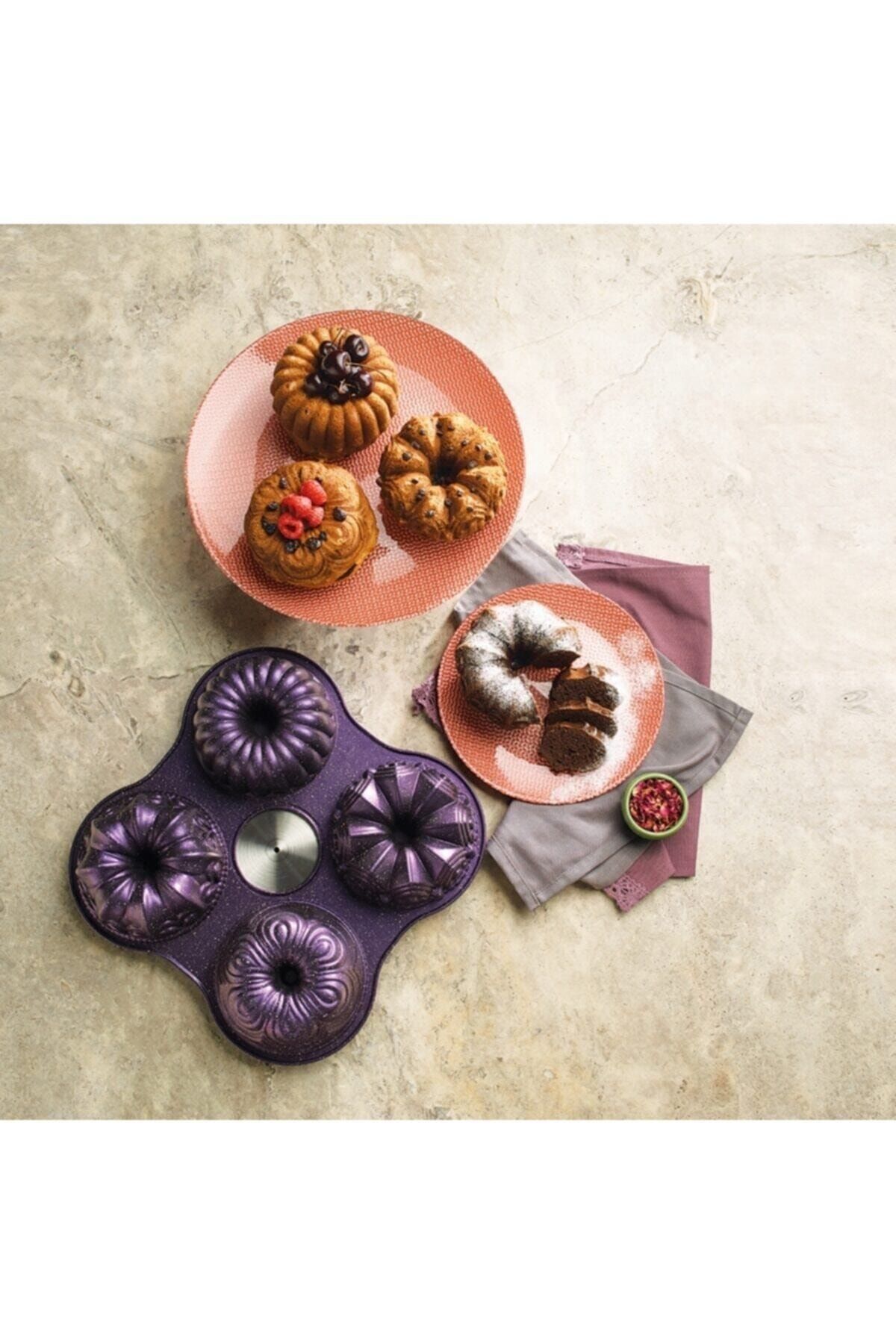 Emsan One Four 4lü Döküm Kek Kalıbı Violet 29x29 Cm Fiyatı, Yorumları