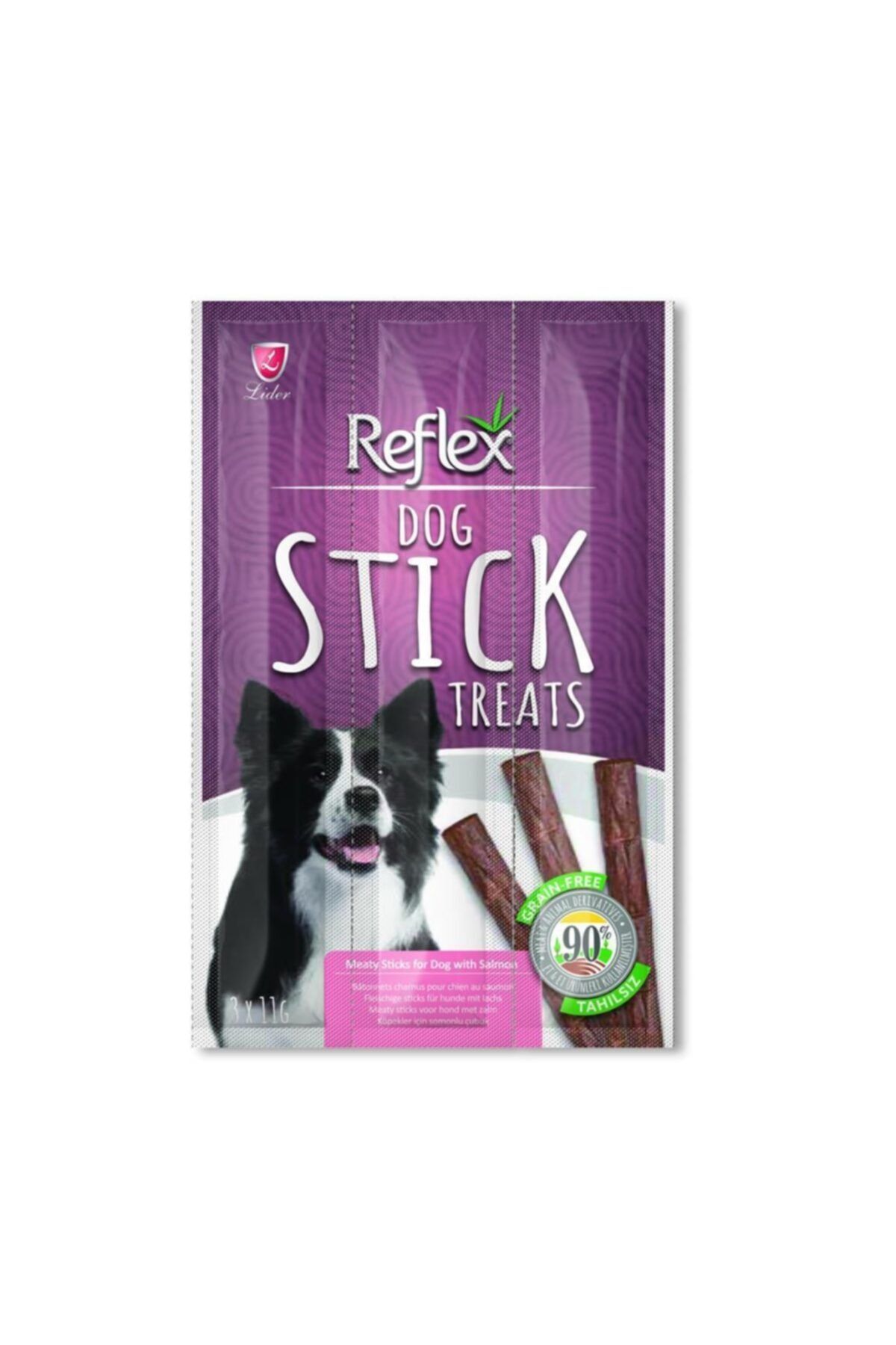 Reflex Stick Somonlu Tahılsız Köpek Ödül Çubuğu 3x11 gr