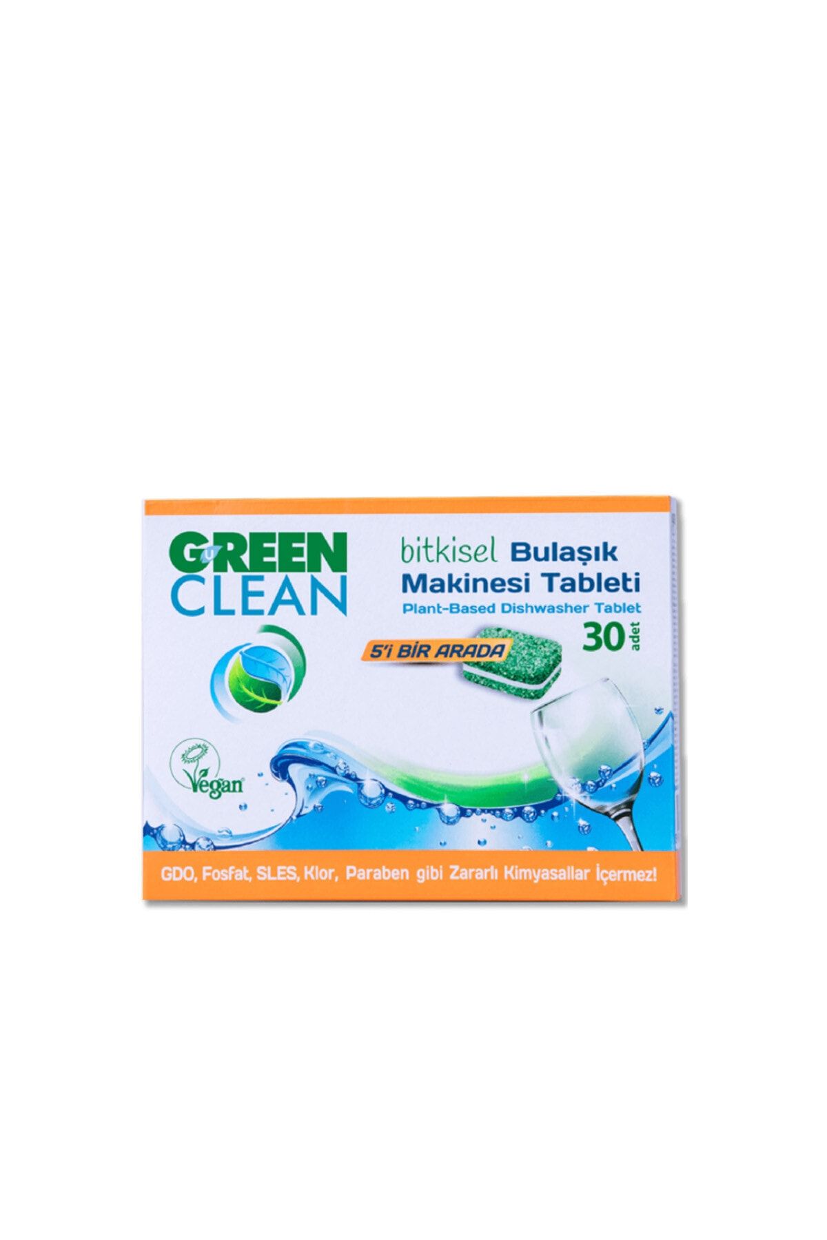 Green Clean Bitkisel Bulaşık Makinesi Tableti 30 Adet