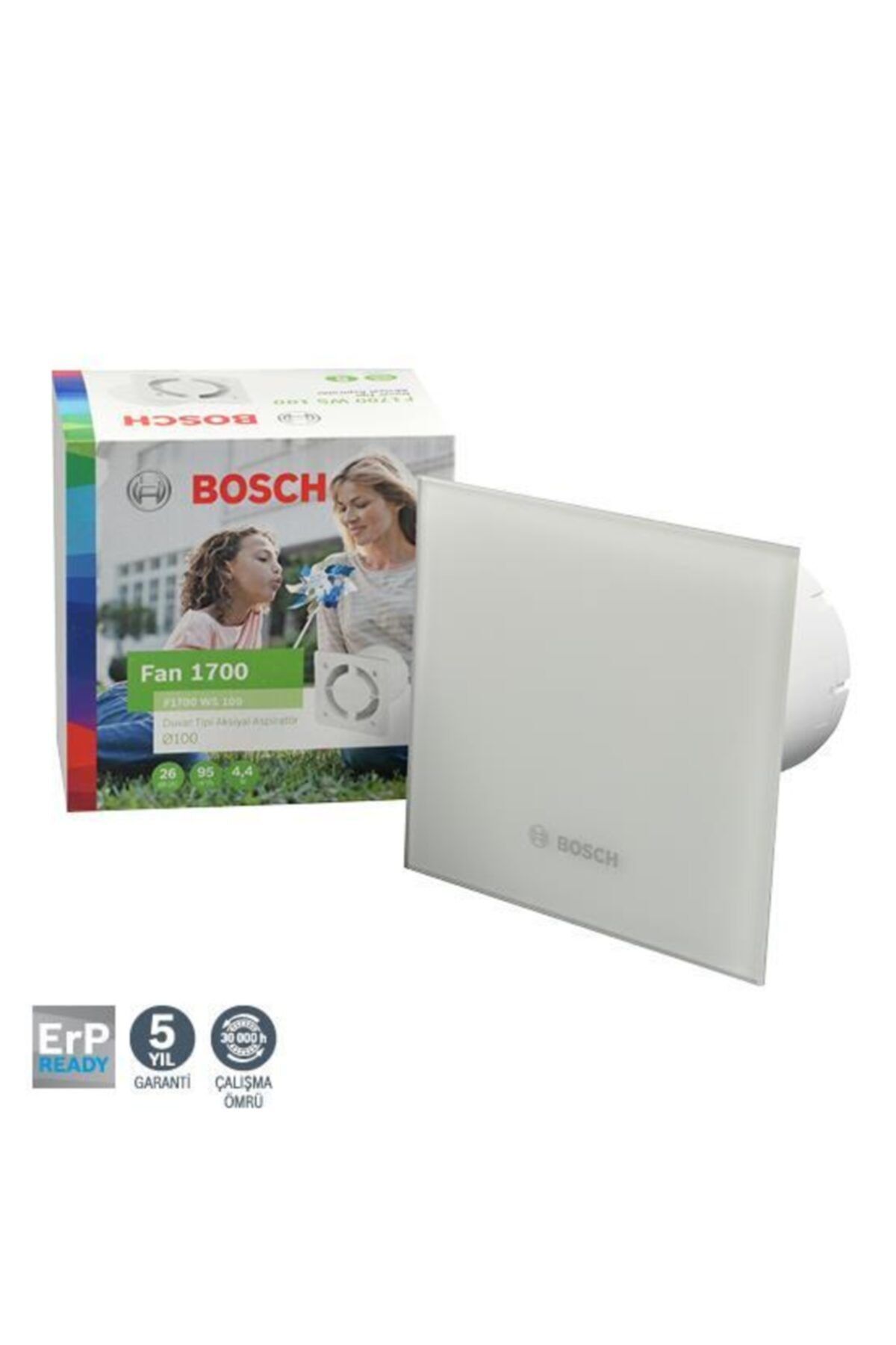 Bosch F1700 Ws Dp100 Mat Beyaz Sessiz Banyo Aspiratörü-fanı 95m3h