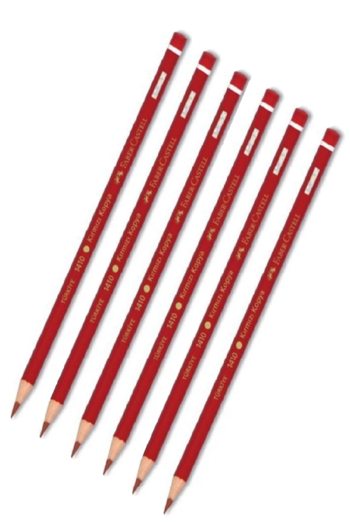 Faber Castell Kırmızı Kalem Kopya 6 Lı Başlık Kalemi