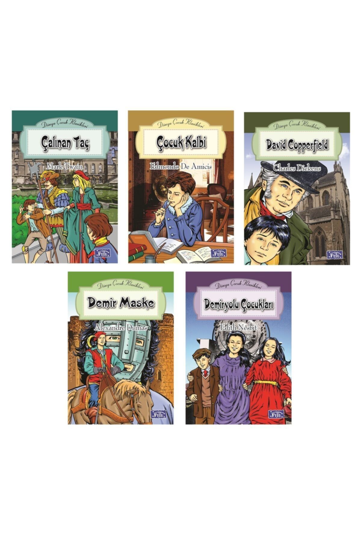 Parıltı Yayıncılık Çalınan Taç-çocuk Kalbi-david Copperfield-demir Maske-demiryolu Çocukları
