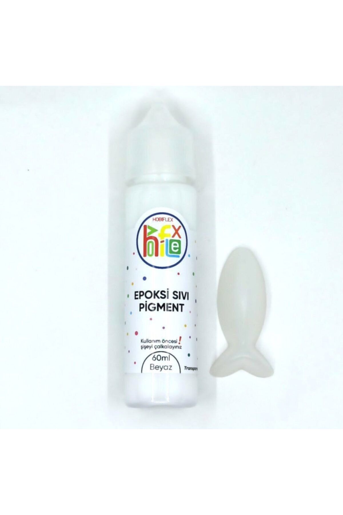 HOBİFLEX Epoksi Reçine Sıvı Pigment Boya Transparan 60 ml Beyaz