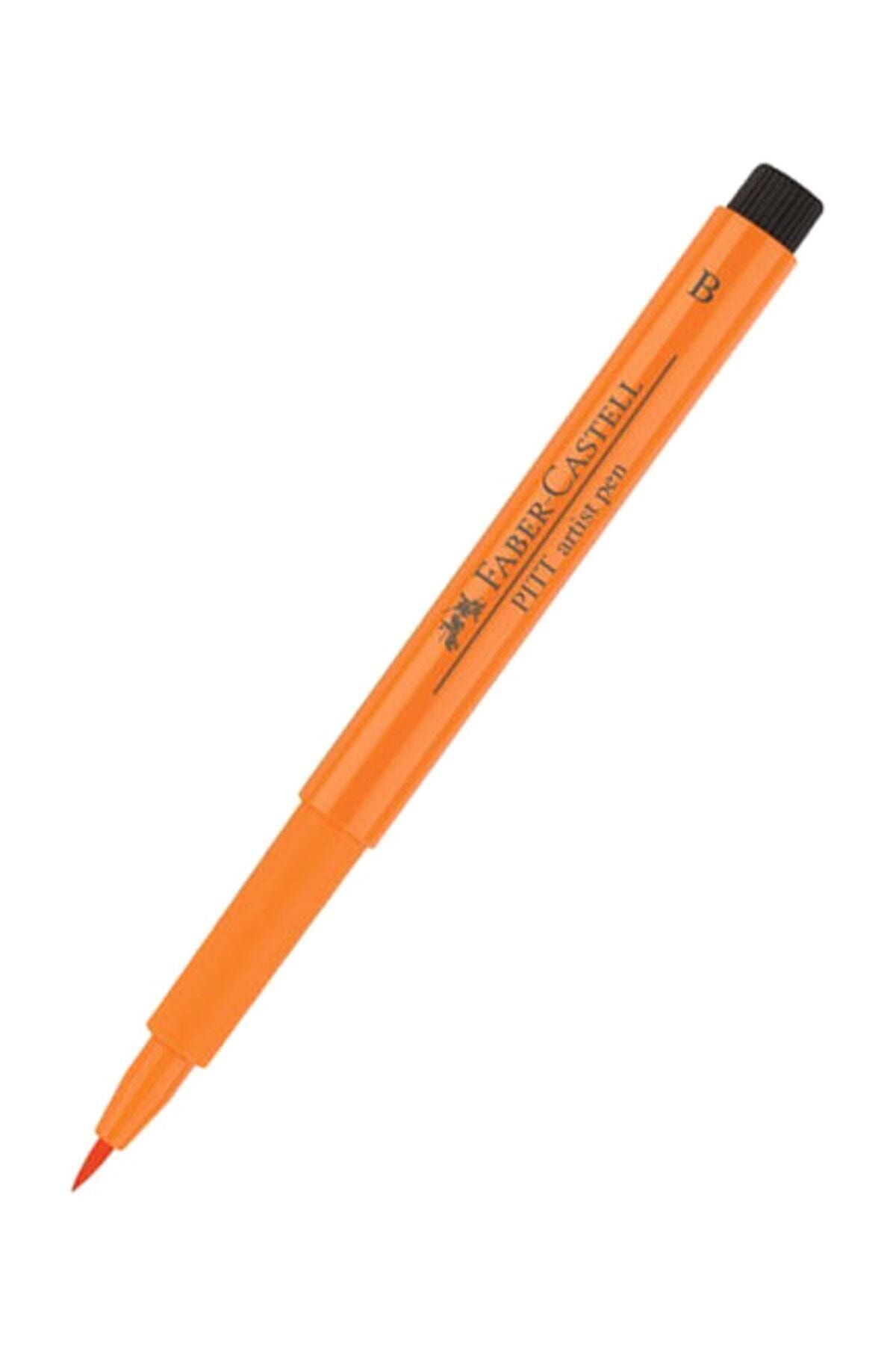 Faber Castell Pitt Artist Pen Fırça Uçlu Kalem Turuncu