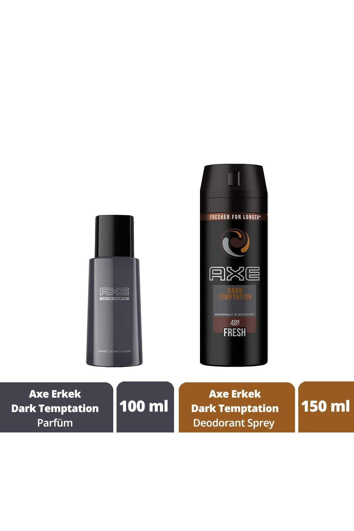 Axe Dark Temptation Edt 100 ml Erkek Parfüm + 150 ml Deodorant Sprey