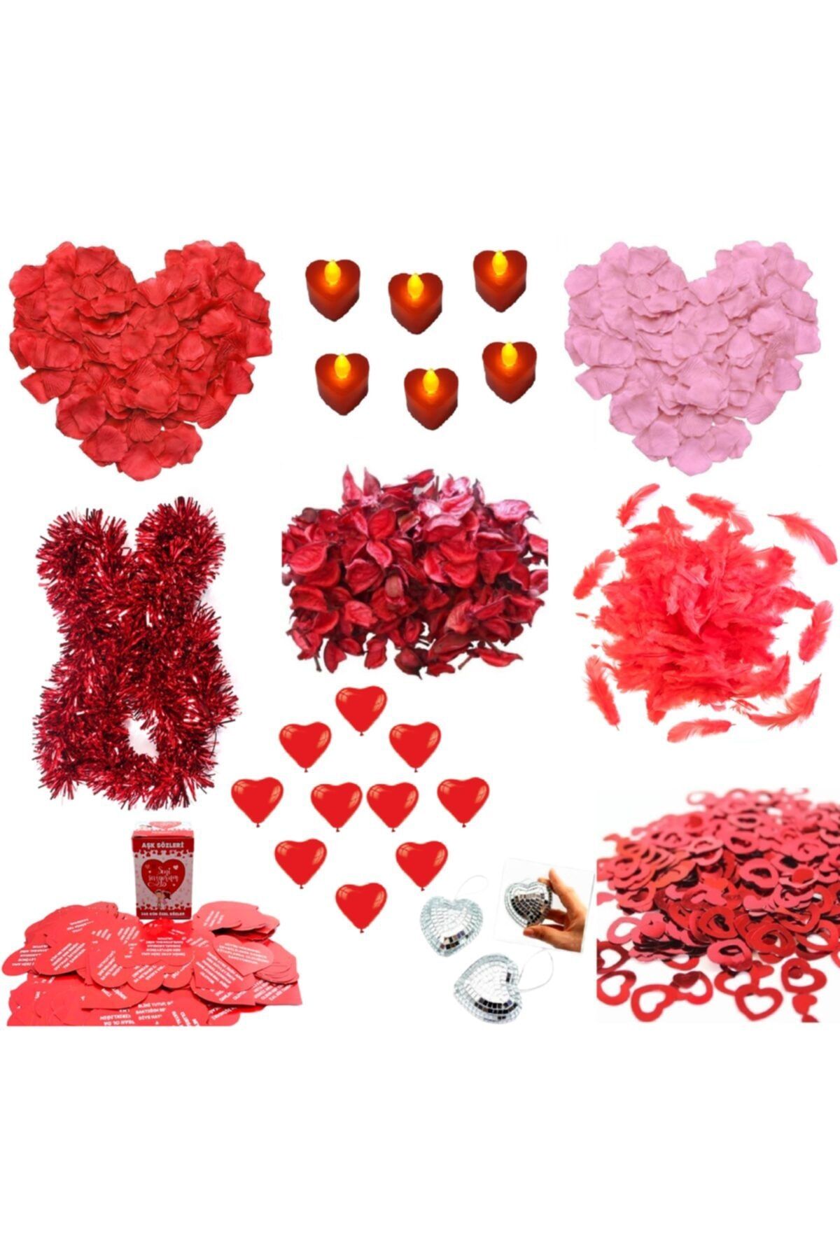Happyland Sevgililer Günü - Evlilik Teklifi - Romantik Ortam Hazırlama Aşk Paketi Zemin-4 Modeli