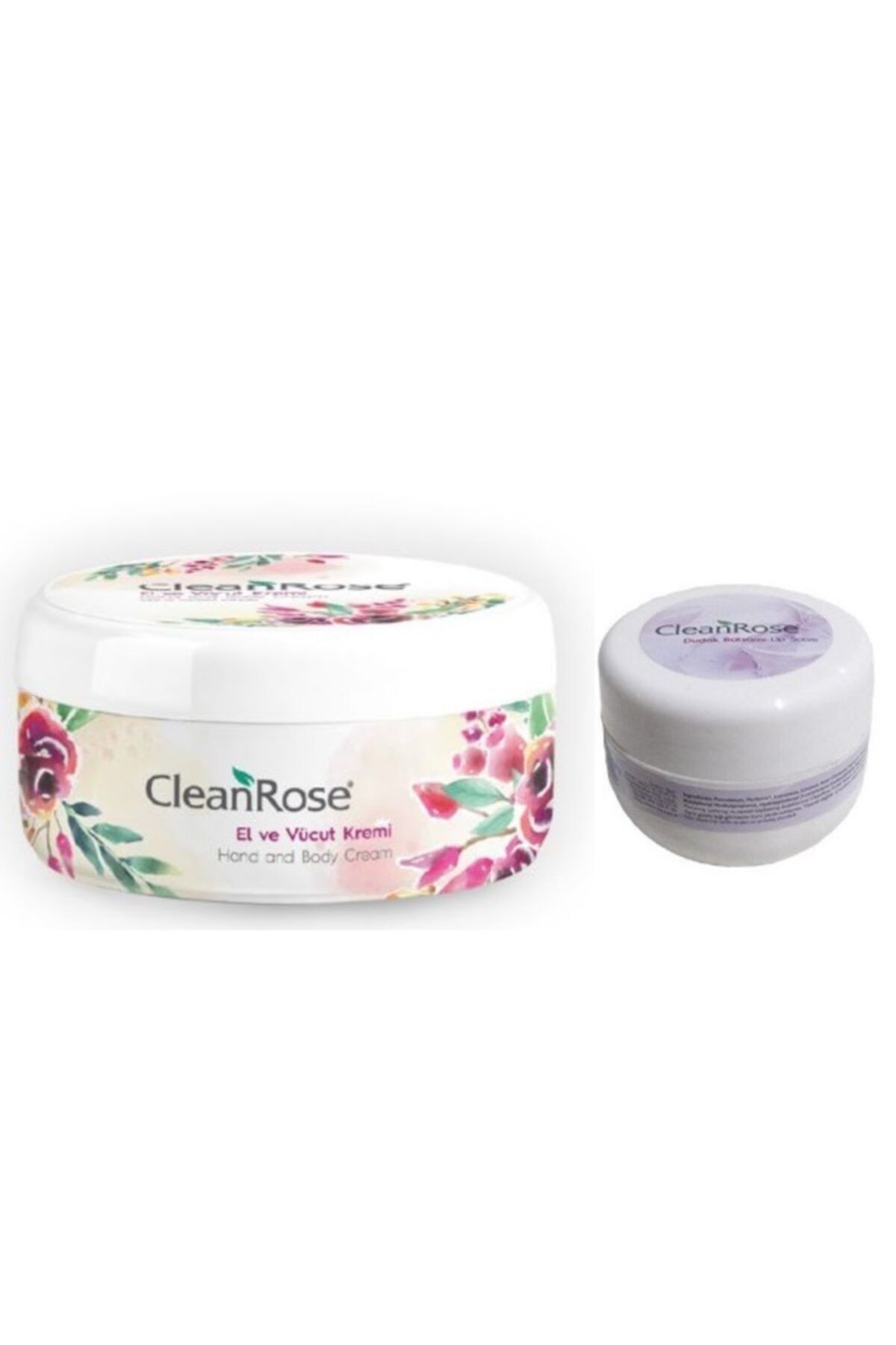 Clean Rose Dudak Balm+el Ve Vücut Bakım Kremi-bakım Seti