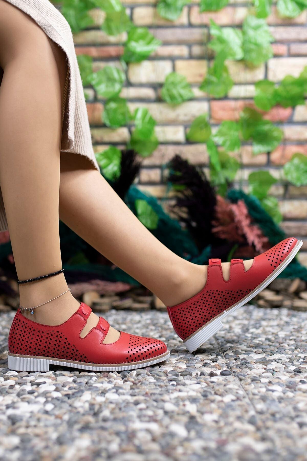 Riccon Kırmızı Kadın Günlük Ayakkabı 0012502