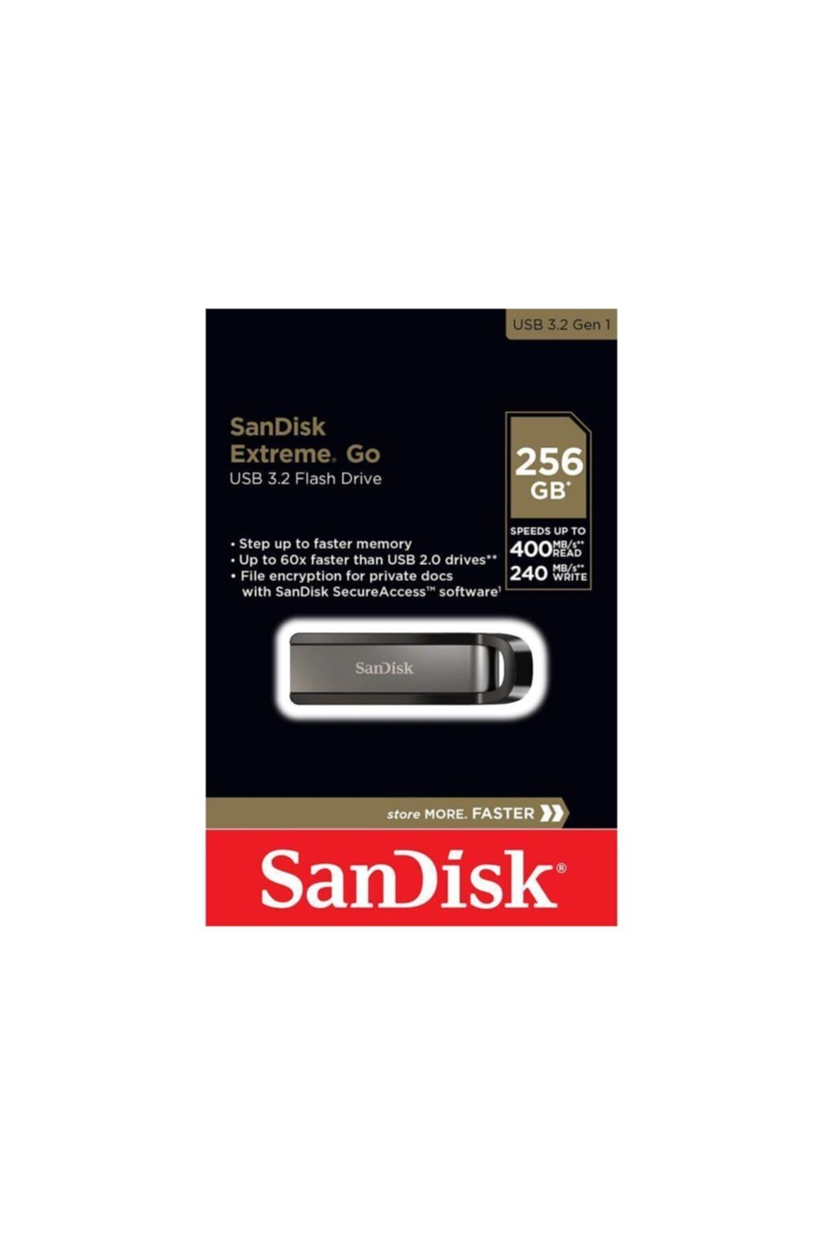 Sandisk 256gb Extreme Go Usb Flash Bellek 3.2 Sdcz810-256g-g46