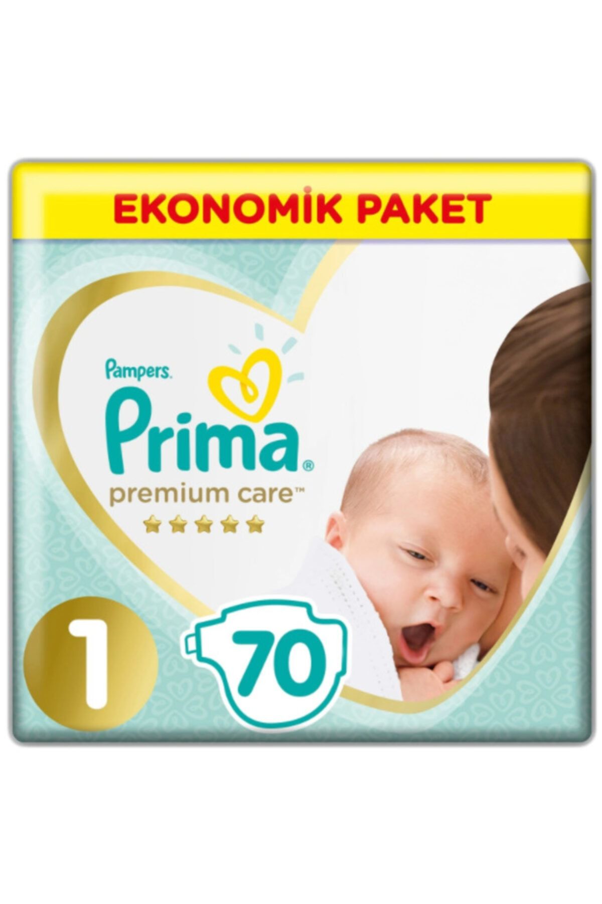 Prima Bebek Bezi Premium Care 1 Beden Yenidoğan Ekonomik Paket 2 5 Kg 70 Adet