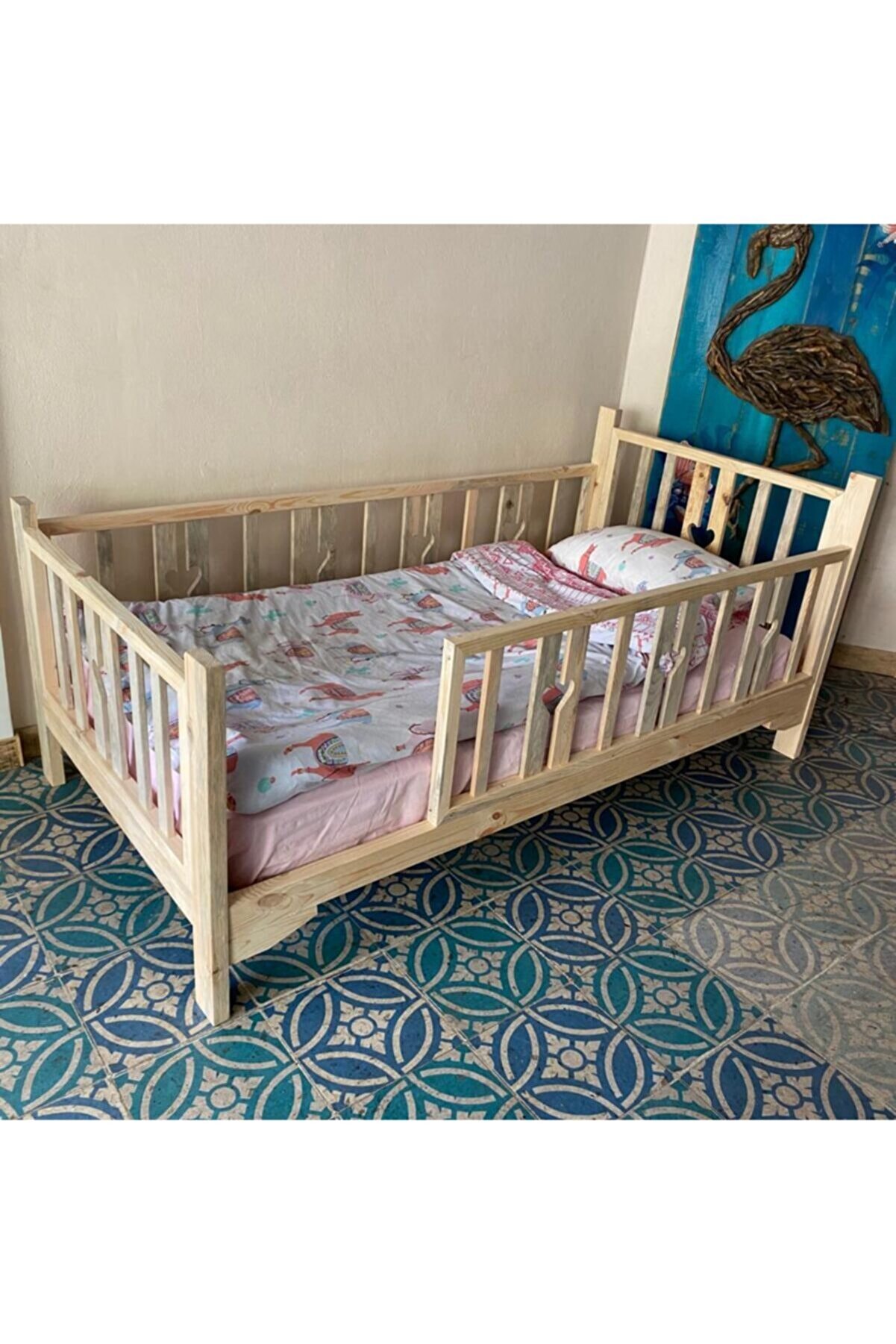 Coeur Masif Ahşap Montessori Çocuk Yatağı