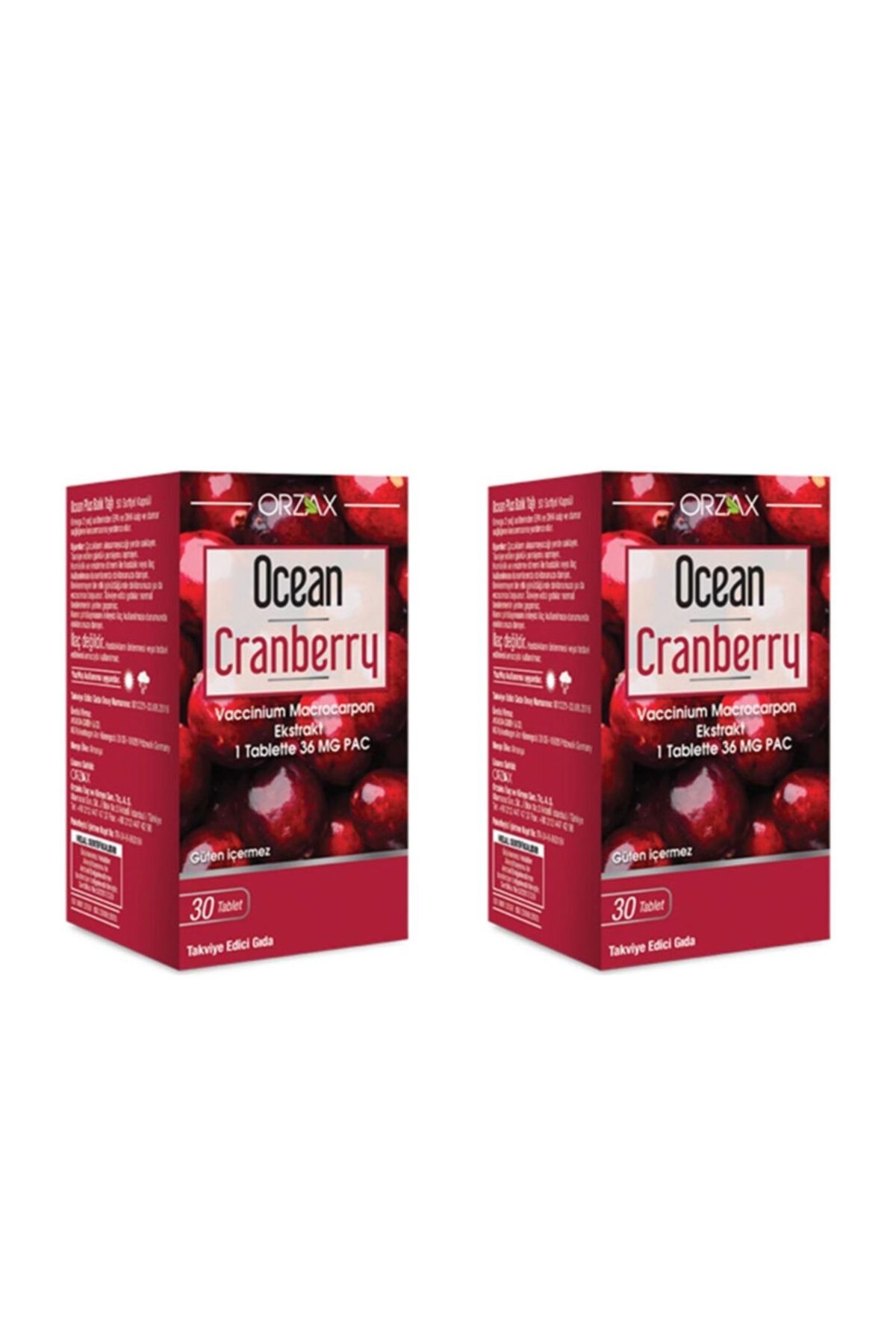 Ocean Cranberry 30 Tablet X2 Adet Vitamin