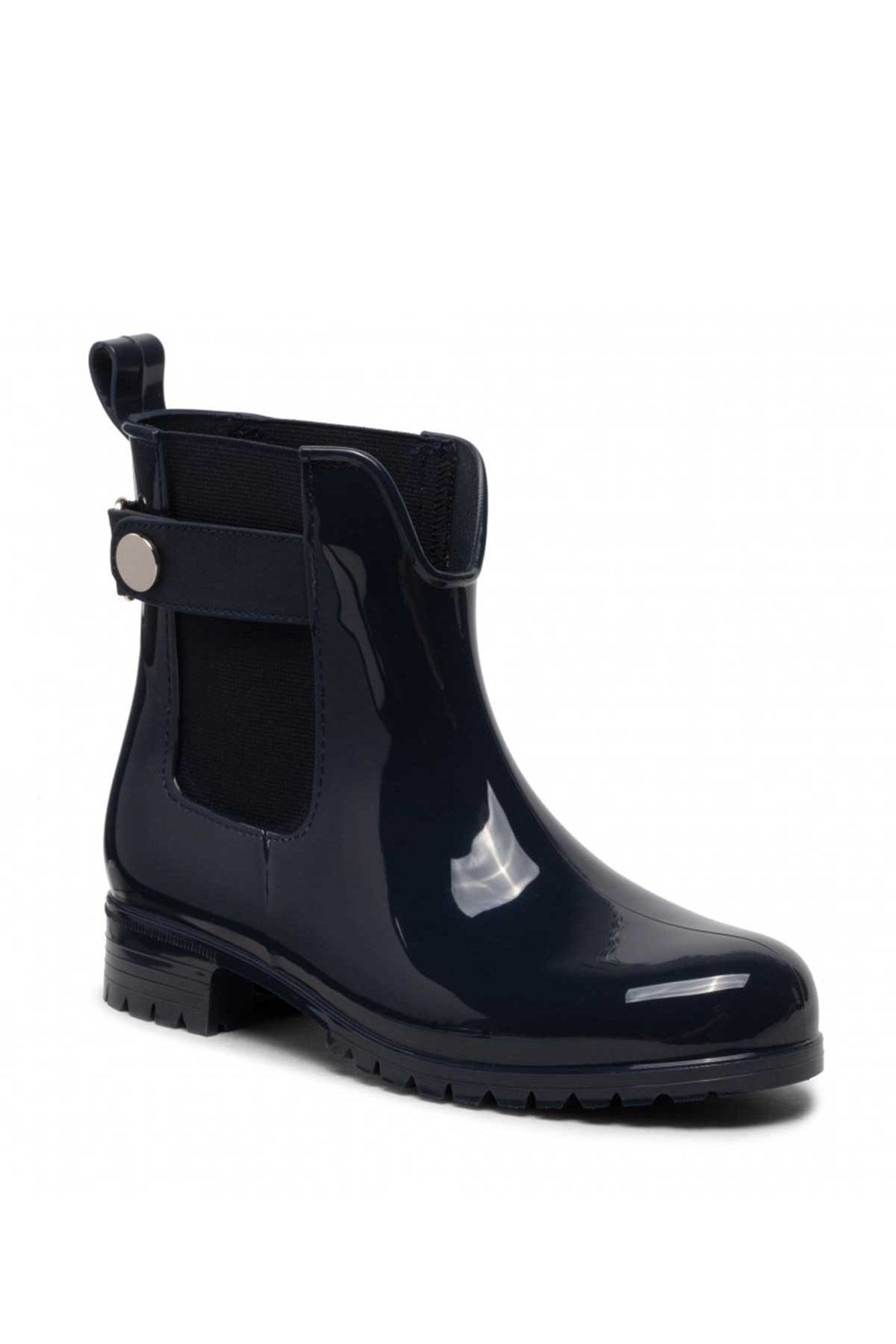 Tommy Hilfiger Kadın Ankle Rainboot With Metal Detail Kadın Boots Fw0fw06777