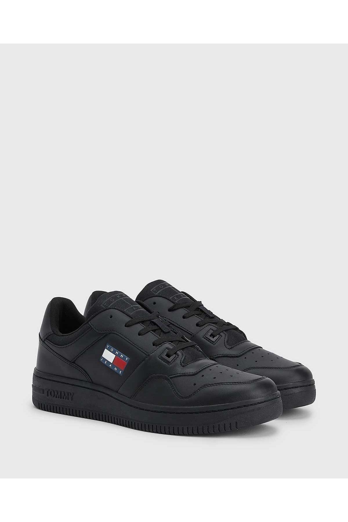 Tommy Hilfiger Siyah - Erkek Cupsole Erkek Sneaker Em0em00955