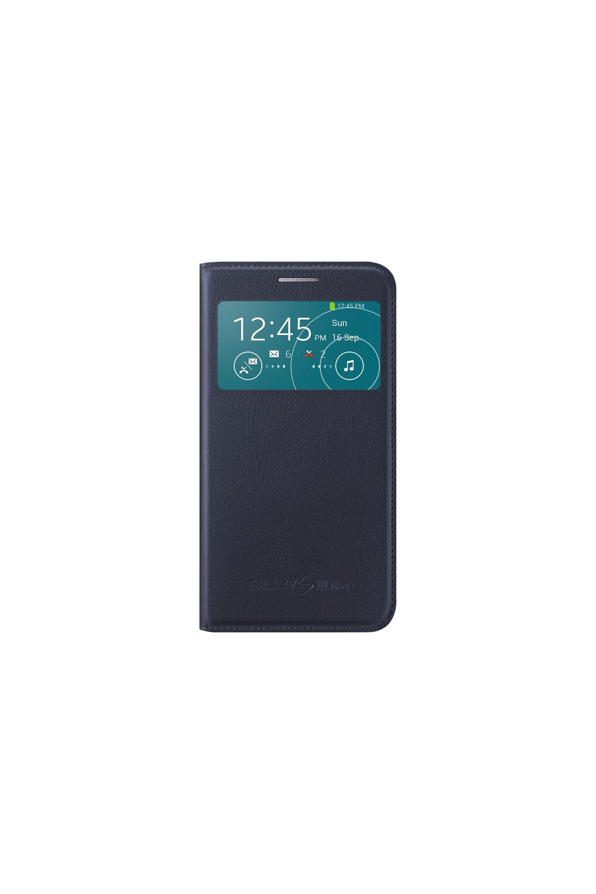 Samsung S3 Neo S-view Kılıf Indigo Mavi Ef-cı930blegww
