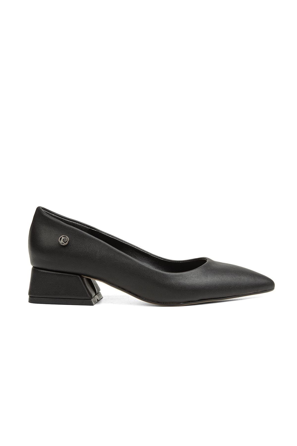 Pierre Cardin ® | Pc-52009-3478 Siyah Cilt - Kadın Topuklu Ayakkabı