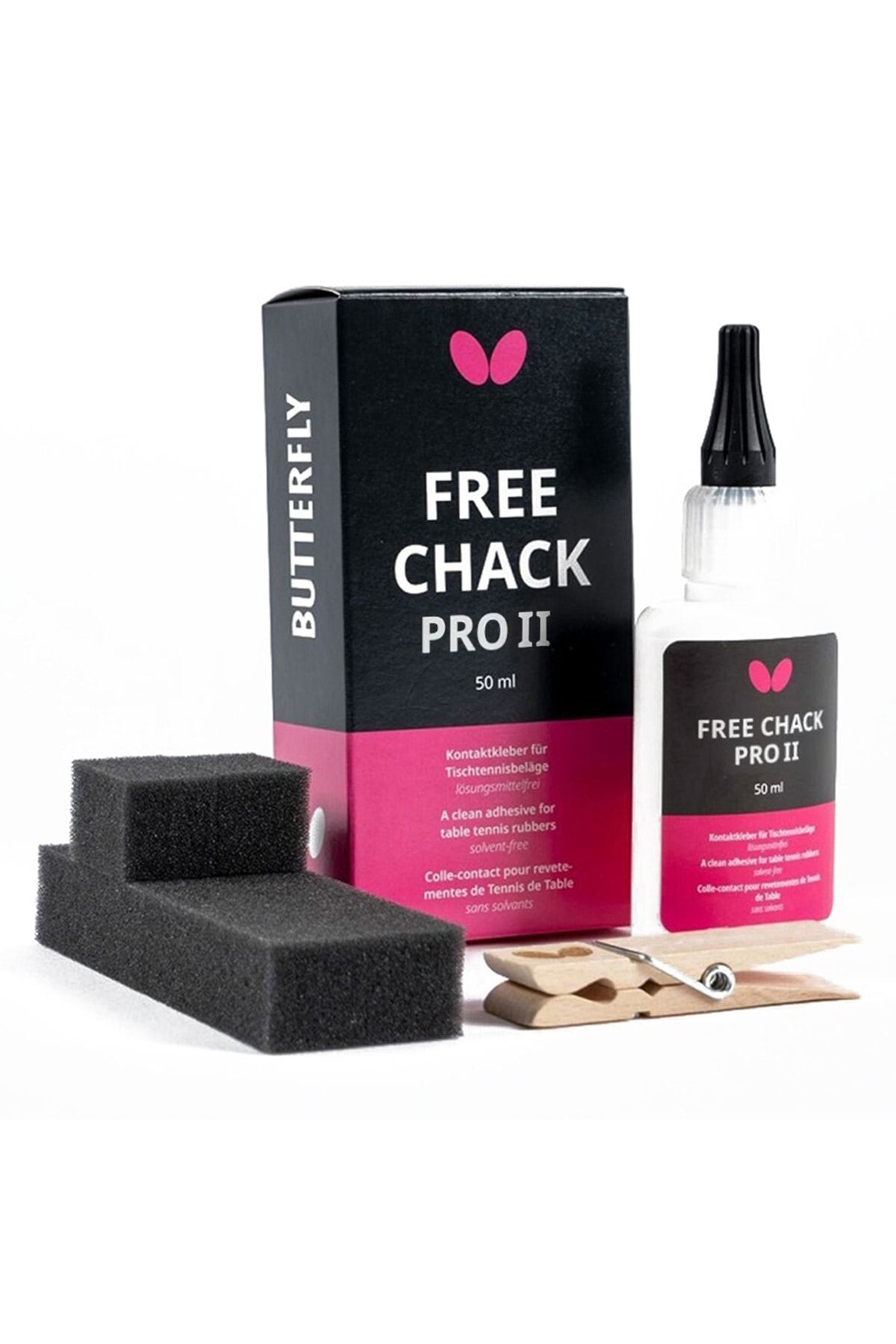 BUTTERFLY Free Chack Glue Pro Iı Masa Tenisi Lastik Yapıştırıcı 50 ml
