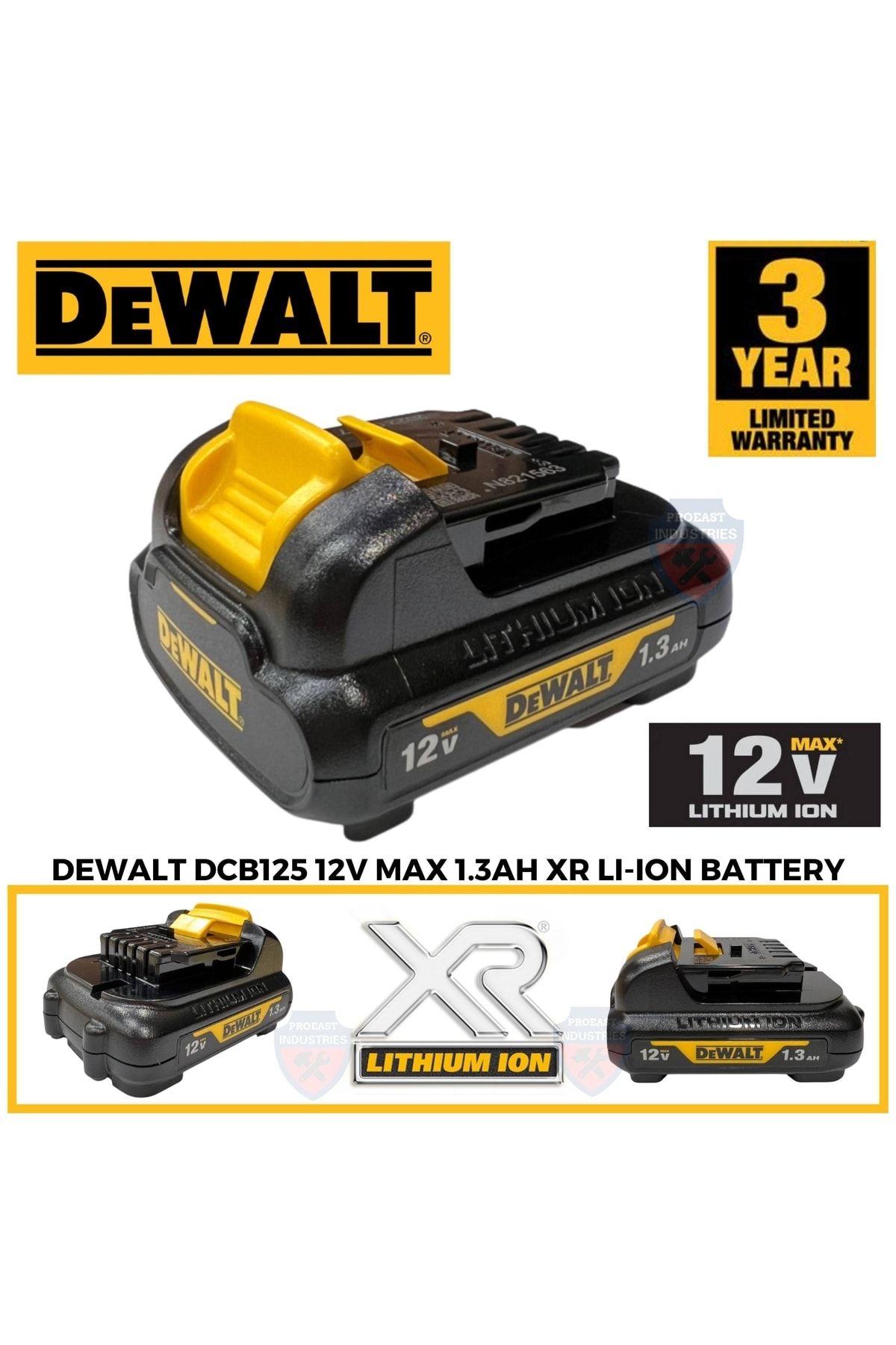 Dewalt Dcd710d2 Dcf815d2 Dcd740c1 Dcs310s2 Dct410d1 Dct416d1 Dct414d1 12v 1.3ah Batarya