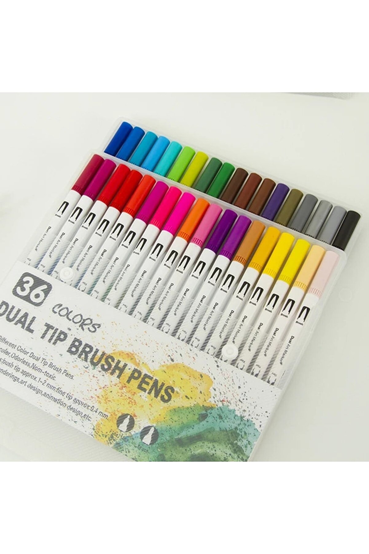 ART PROFFESİONAL 36 Lı Çift Taraflı Fırça Uçlu Marker Kalem Seti Fiyatı