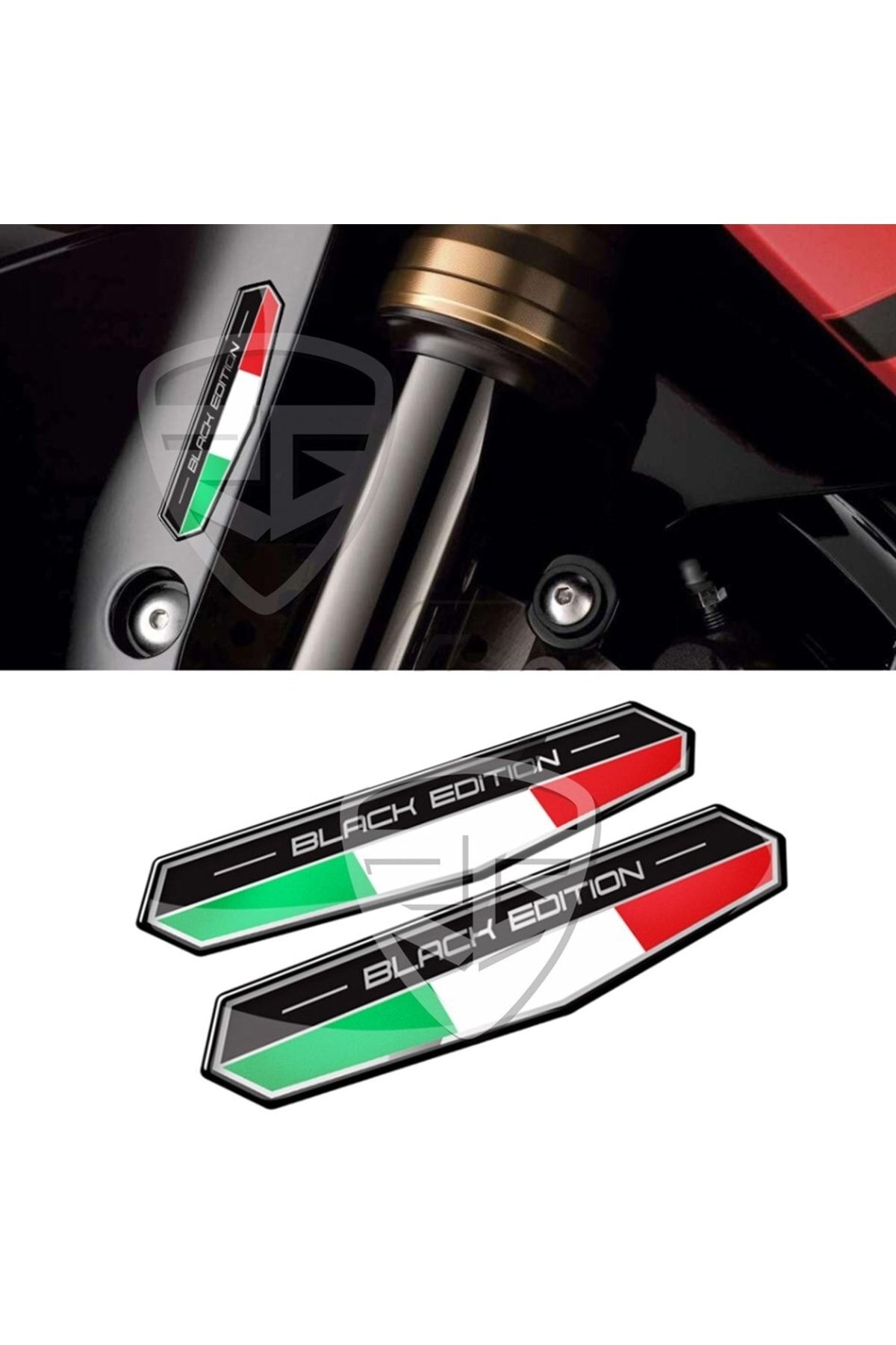Redline Grafik 3d Motosiklet Çıkartma Etiket Sticker Vespa Scooter Ducati