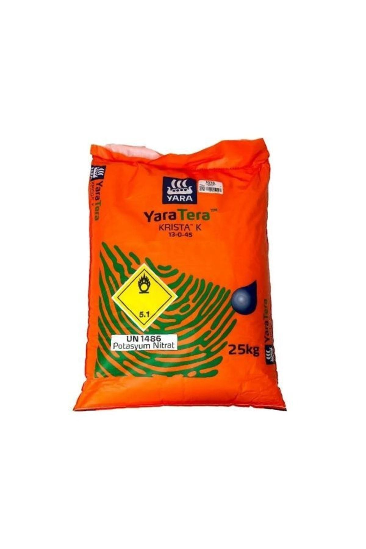 YaraTera Krista K (potasyum Nitrat) 13-0-45 Damlama Gübresi 25 kg