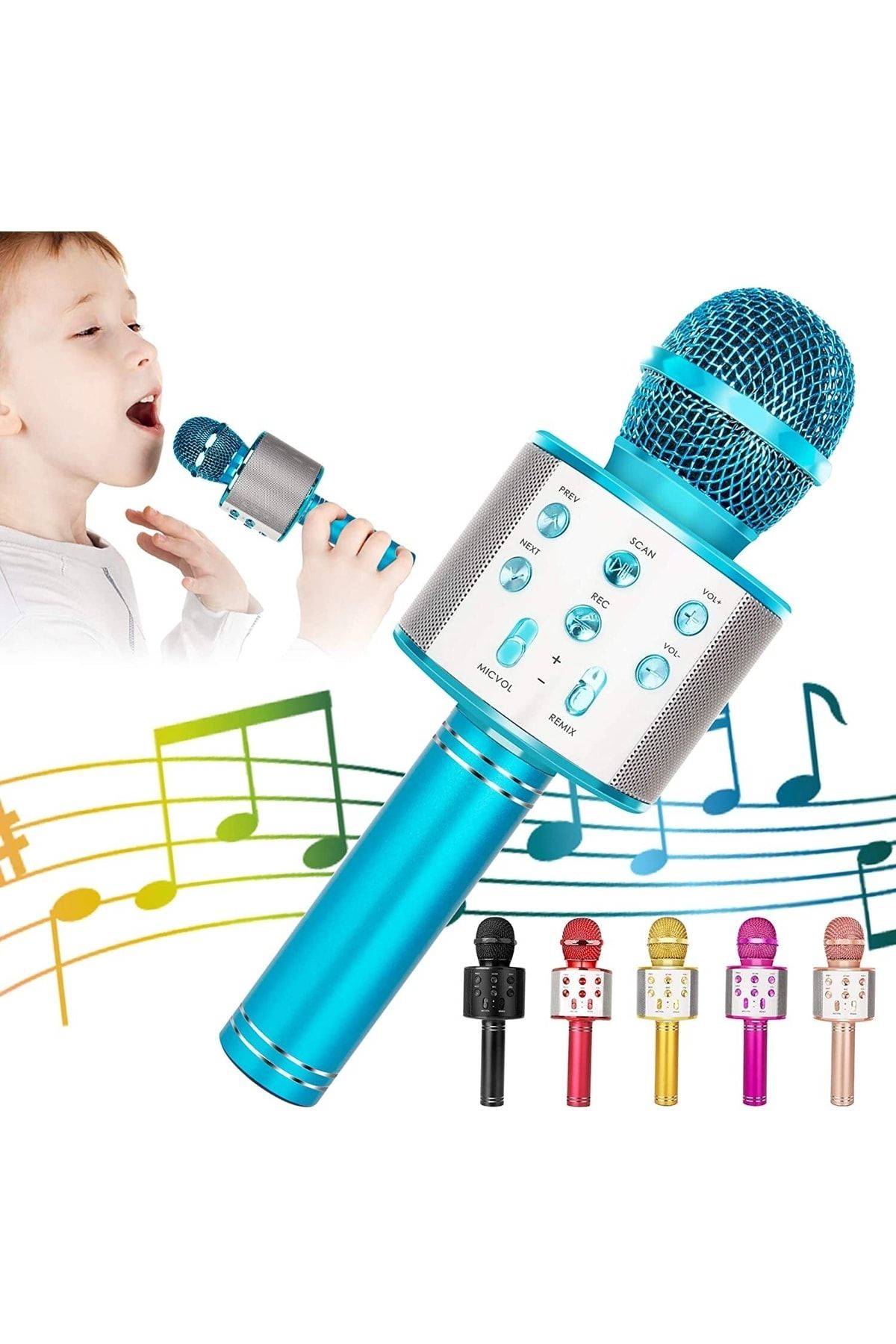 Jopus Jo-k17 Jooke Karaoke Mikrofon Mavi
