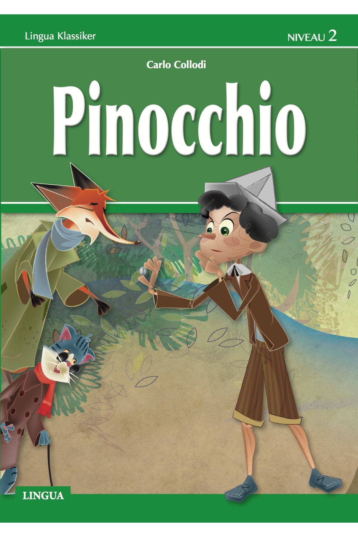 Lingua Yayınevi Pinocchio Almanca Hikaye Kitabı 2. Seviye - 40 Sf.