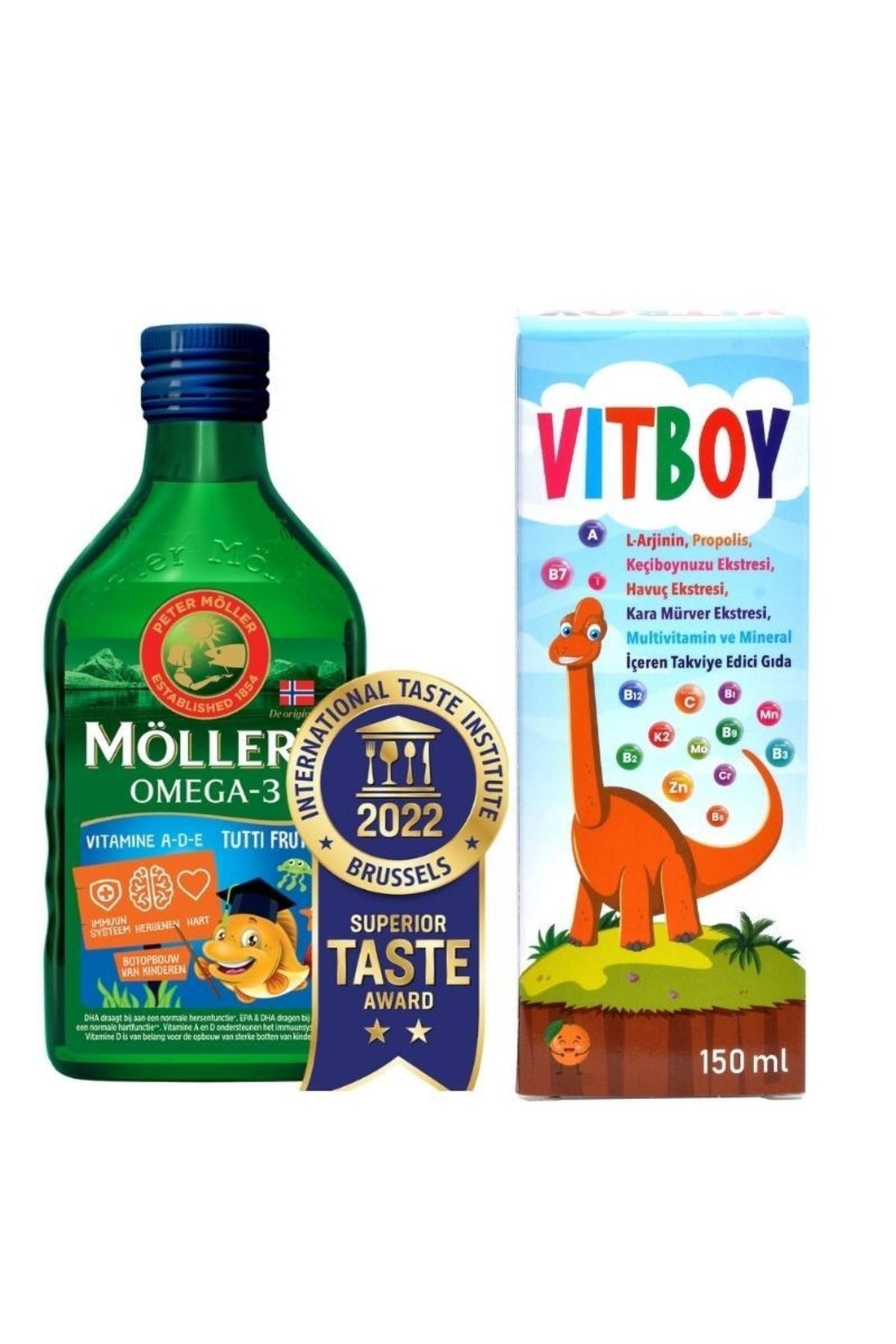 Mollers Tutti Frutti Balık Yağı 250 Ml-vitboy Multivitamin-mineral Içeren Takviye Edici Gıda 150 Ml