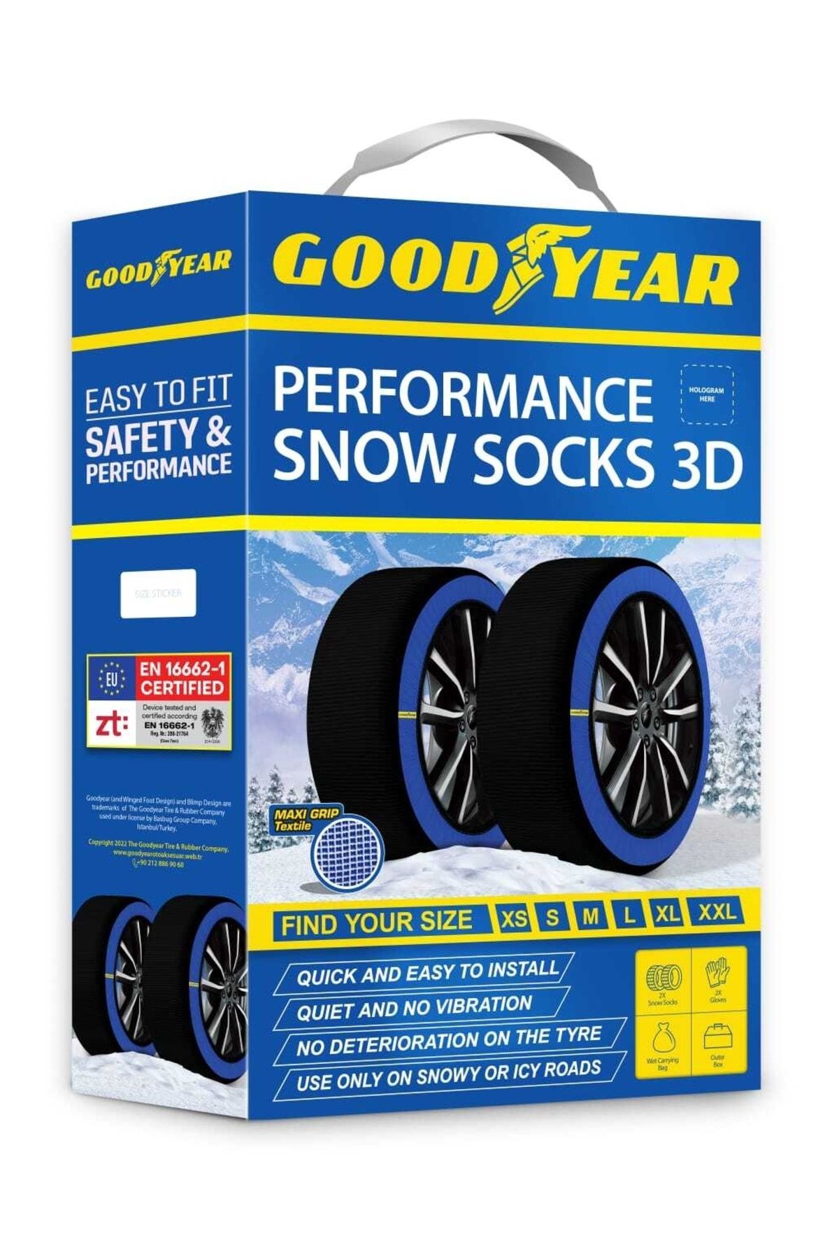 Goodyear Kar Çorabı, A+ Kalite Yüksek Performanslı Kar Zinciri