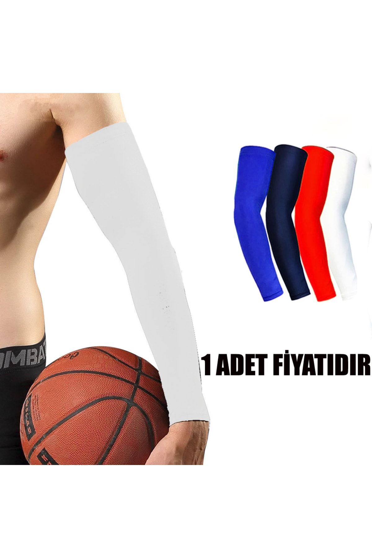 GAZELMANYA Basketbol Kolluğu Voleybol Kolluğu Likralı Sporcu Kolluğu - Beyaz