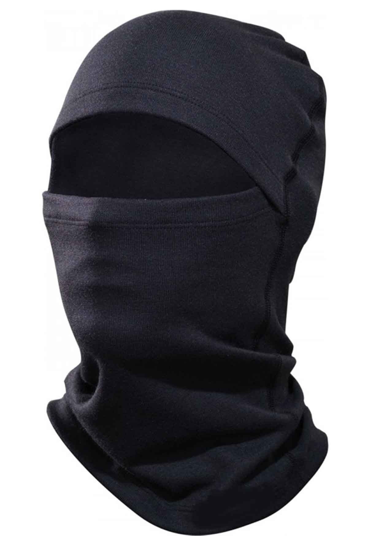 Genel Markalar Termal Siyah Kar Maskesi Fonksiyonel Kışlık Sıcak Tutan Maske