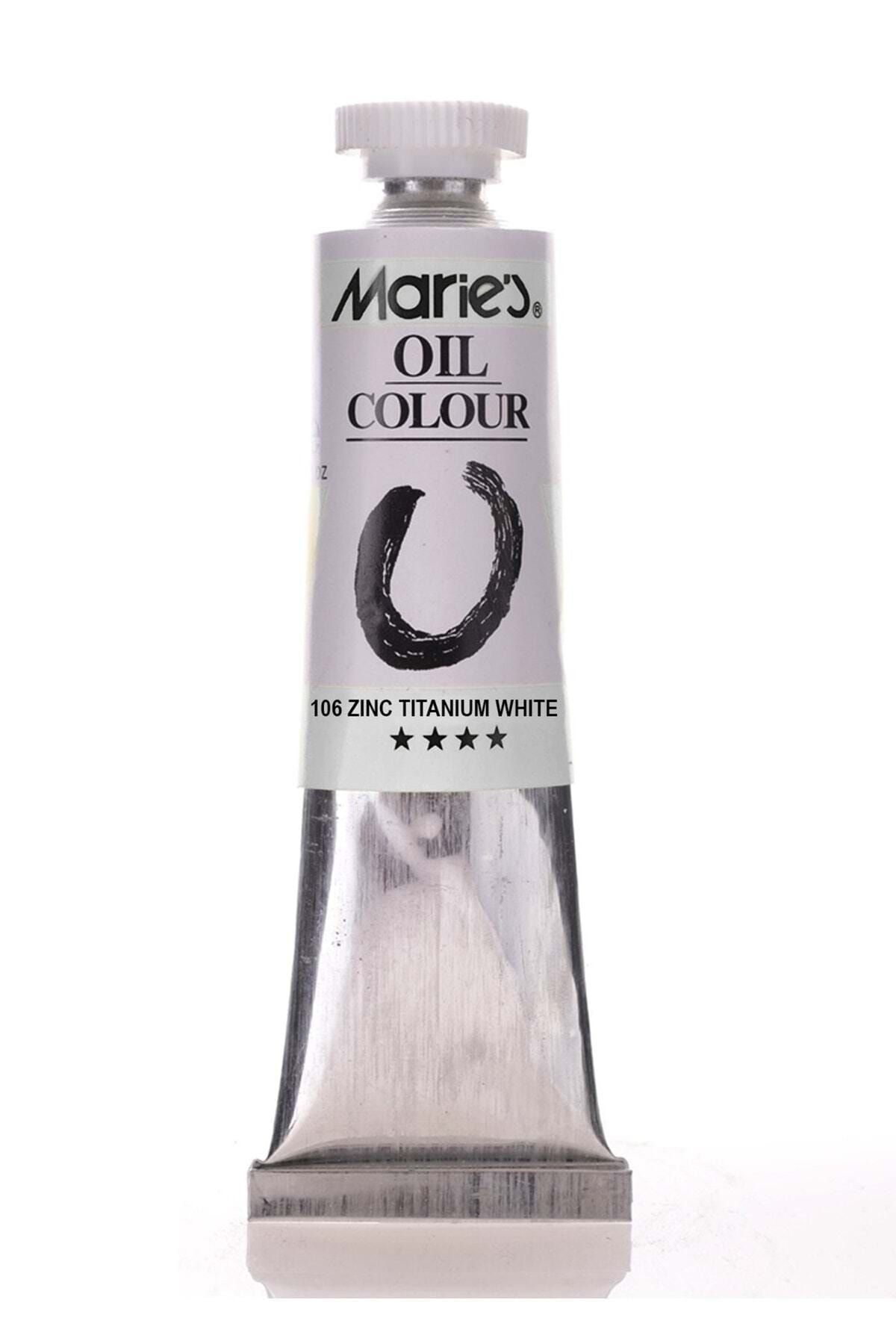 Maries Yağlı Boya 50 ml E1384-no:106 Zinc Titanium White (1 ADET)