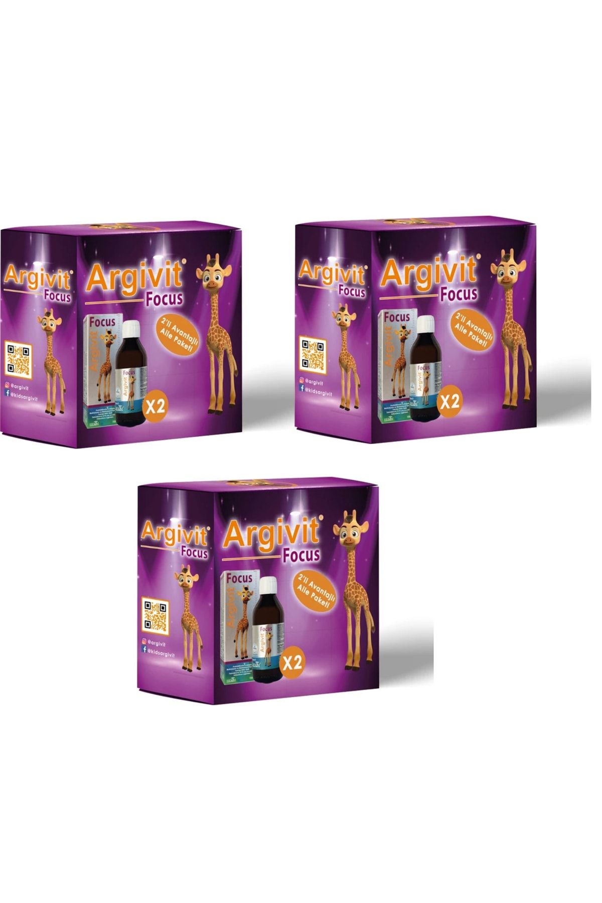 Argivit Focus Avantajlı Aile Paketi ( 2 Adet 150 Ml ) 3 Adet