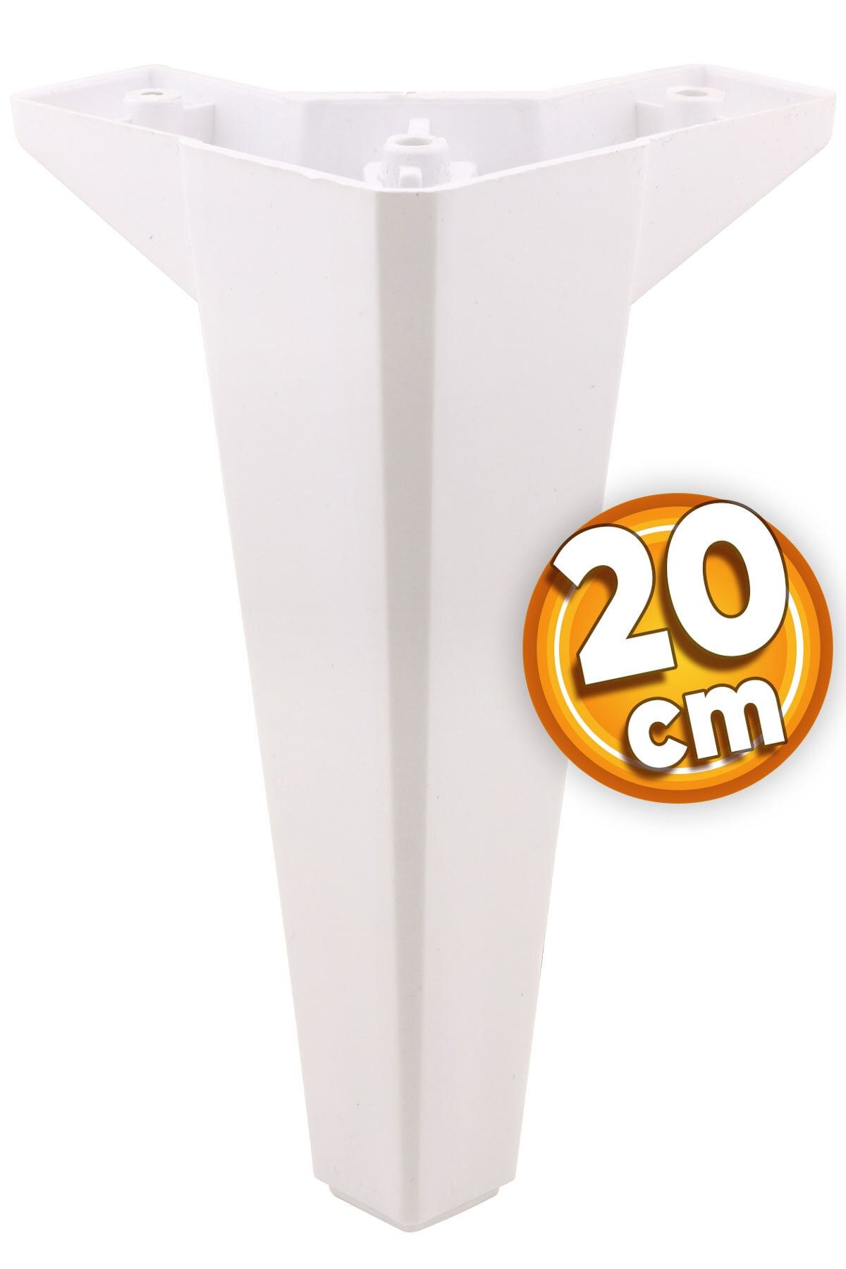 Badem10 Sedir Lüks Mobilya Kanepe Sehpa Tv Ünitesi Koltuk Ayağı 20 Cm Beyaz Baza Ayakları