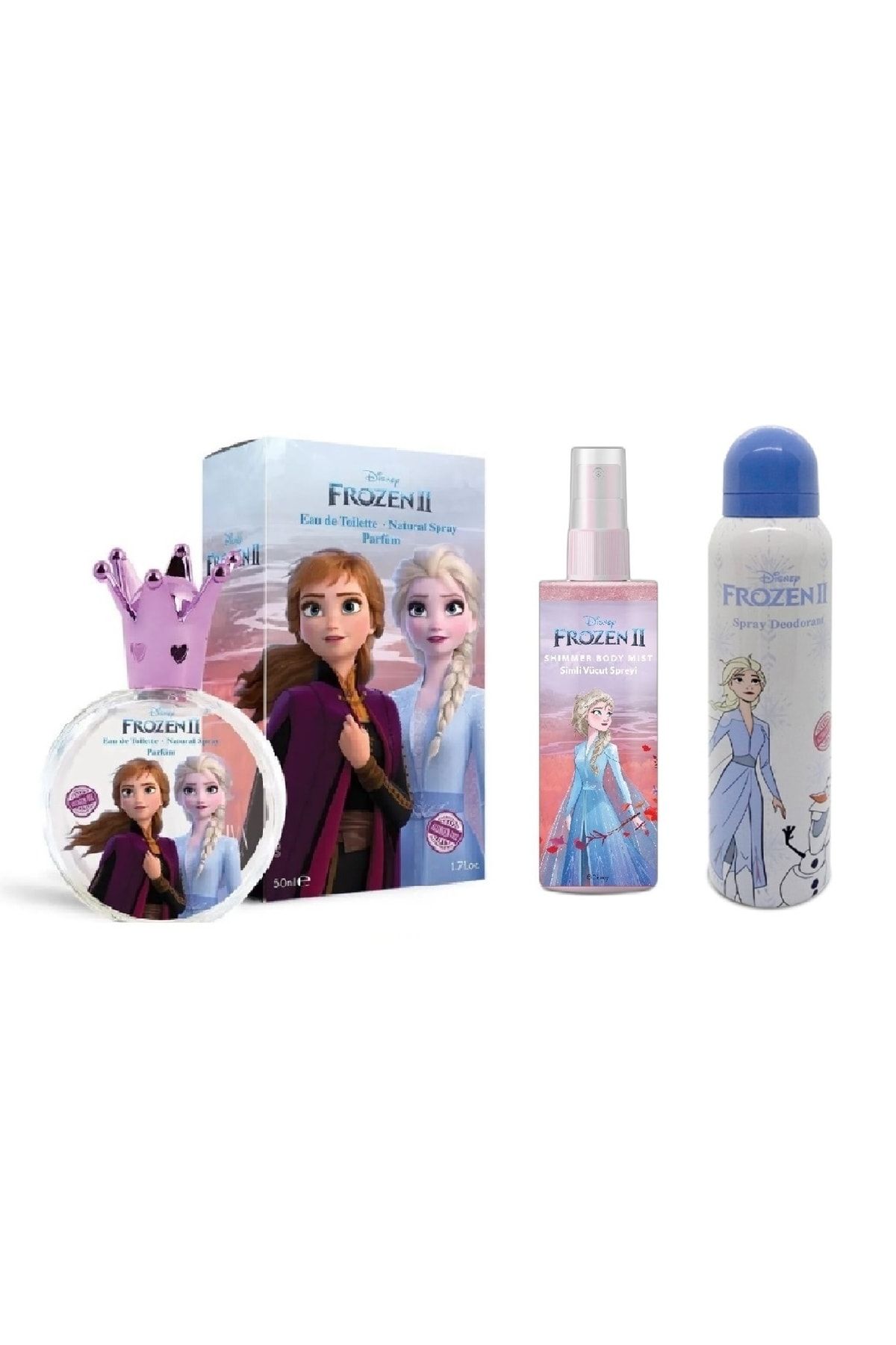 DİSNEY Lisanslı Frozen Kız Çocuk Elsa&anna Parfüm&deodorant&bodymist Seti