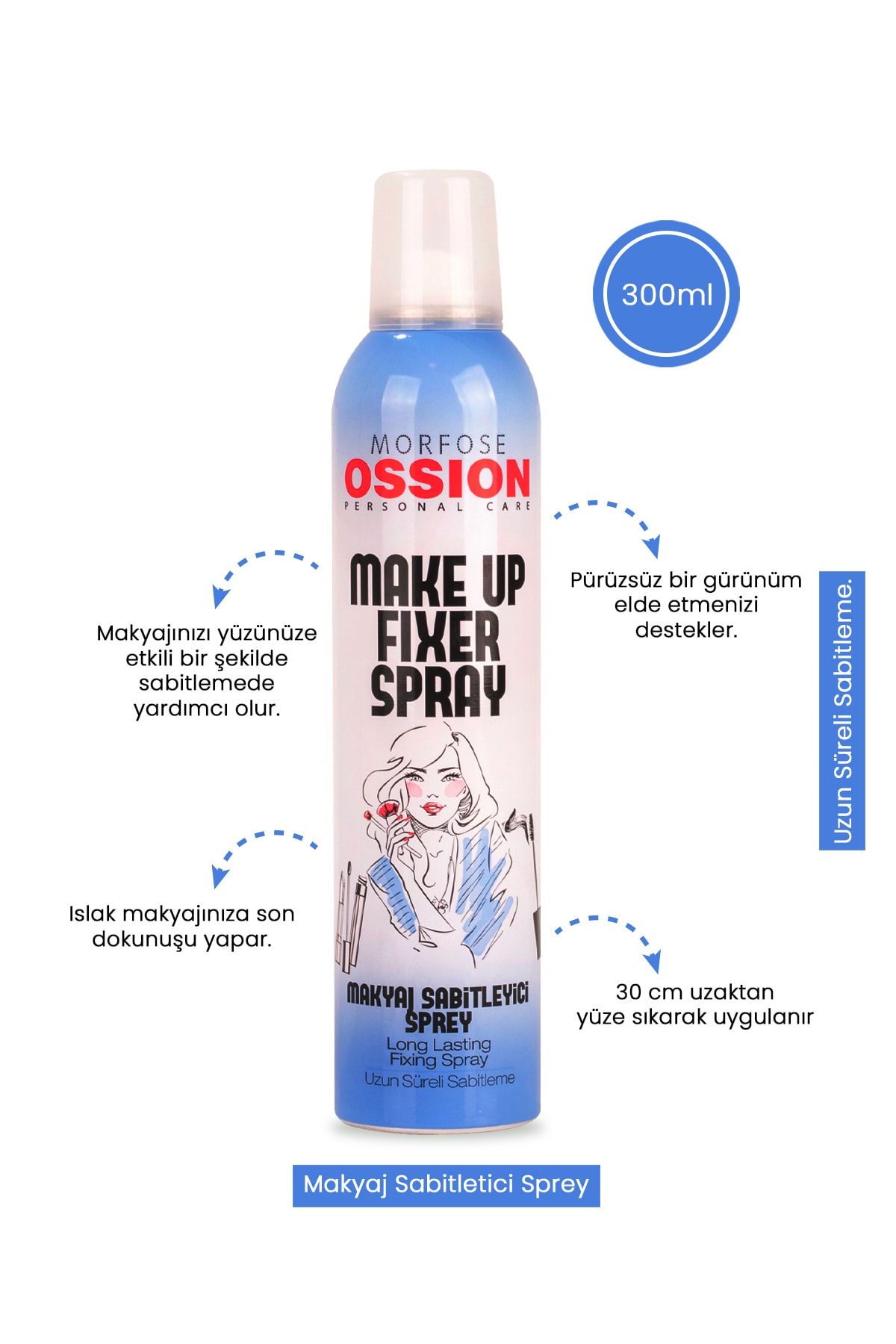 Ossion Makyaj Sabitleyici Sprey 300 ml 8698655383450_1