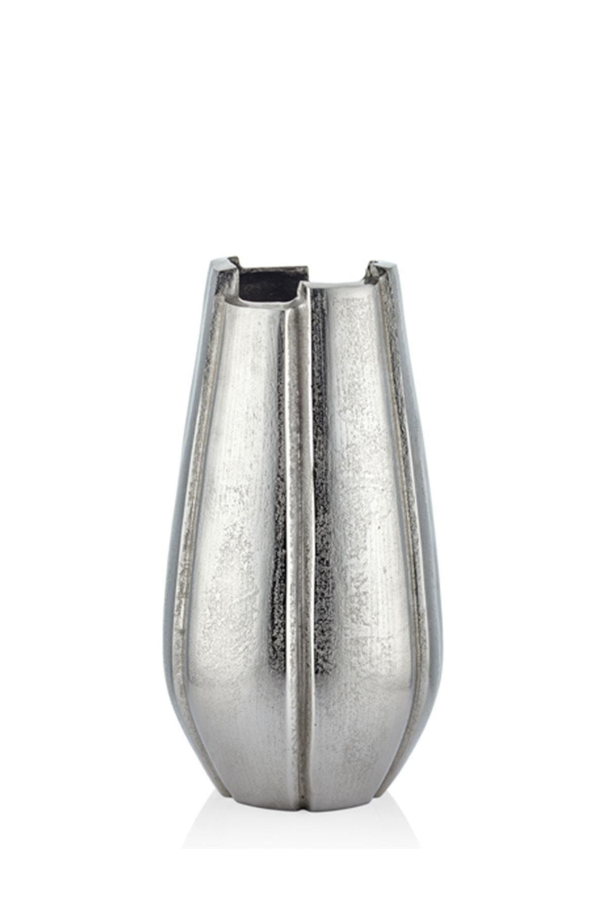 LAMEDORE Staırs Gümüş Kuçuk Vazo 22*22*40cm