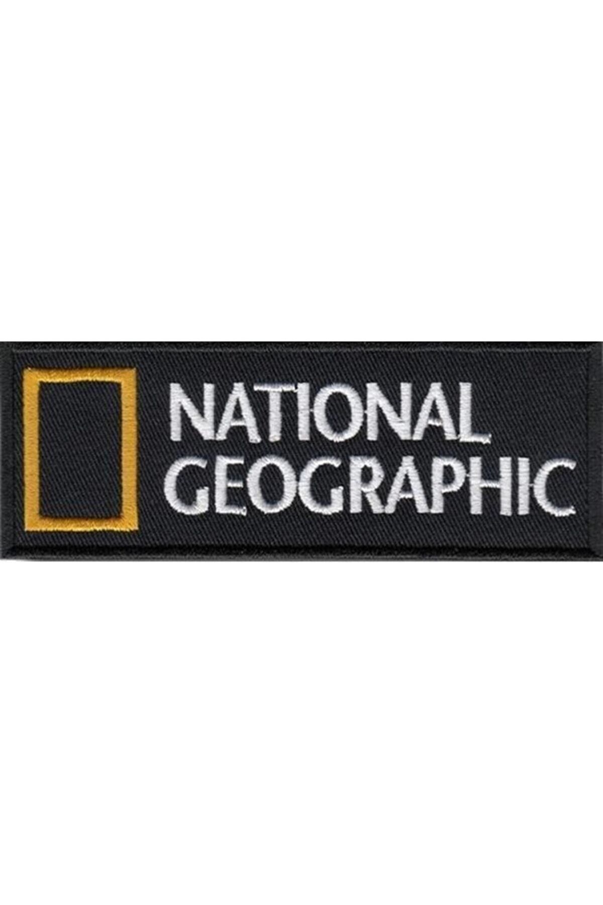 Sim Nakış Cırt Bantlı National Geographic Nakış Işleme Patch Peç 8×3 Cm
