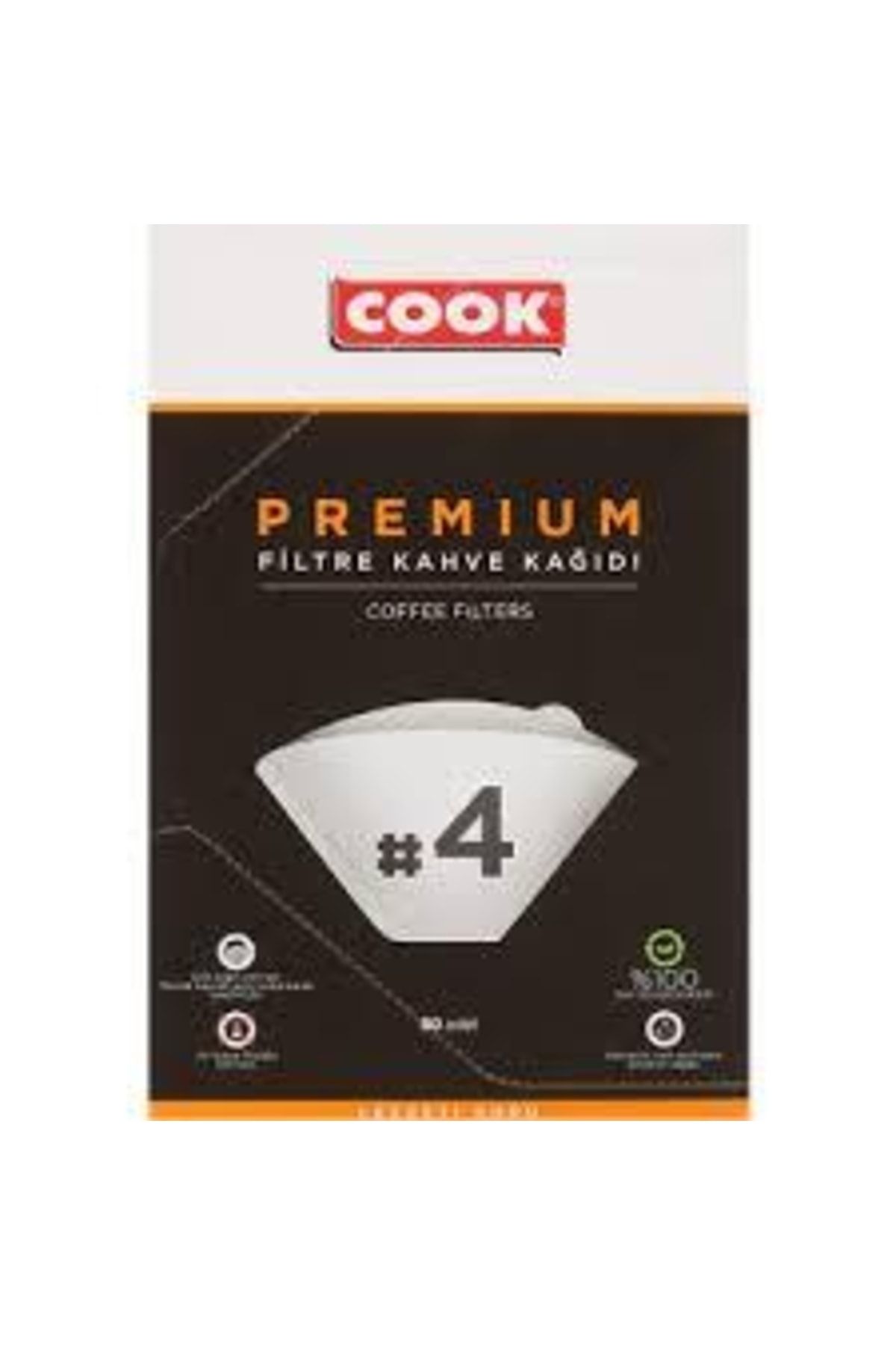 COOK Premium Filtre Kahve Kağıdı - No 4