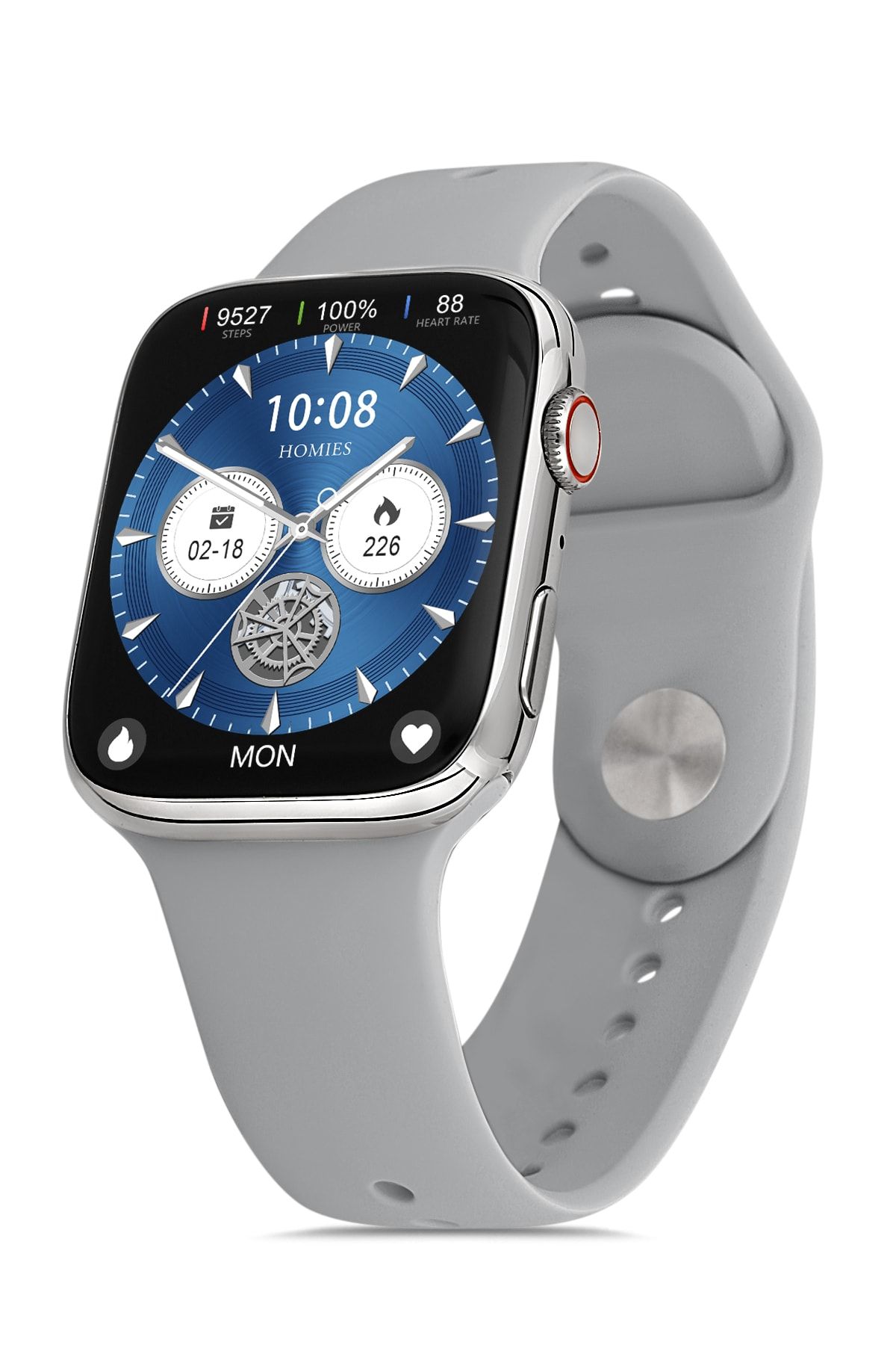 Homies Smart Watch - Akıllı Saat, 1.95 Inc Ips Ekran, Çelik Kasa, Konuşma Özellikli, Ios-android Uyumlu