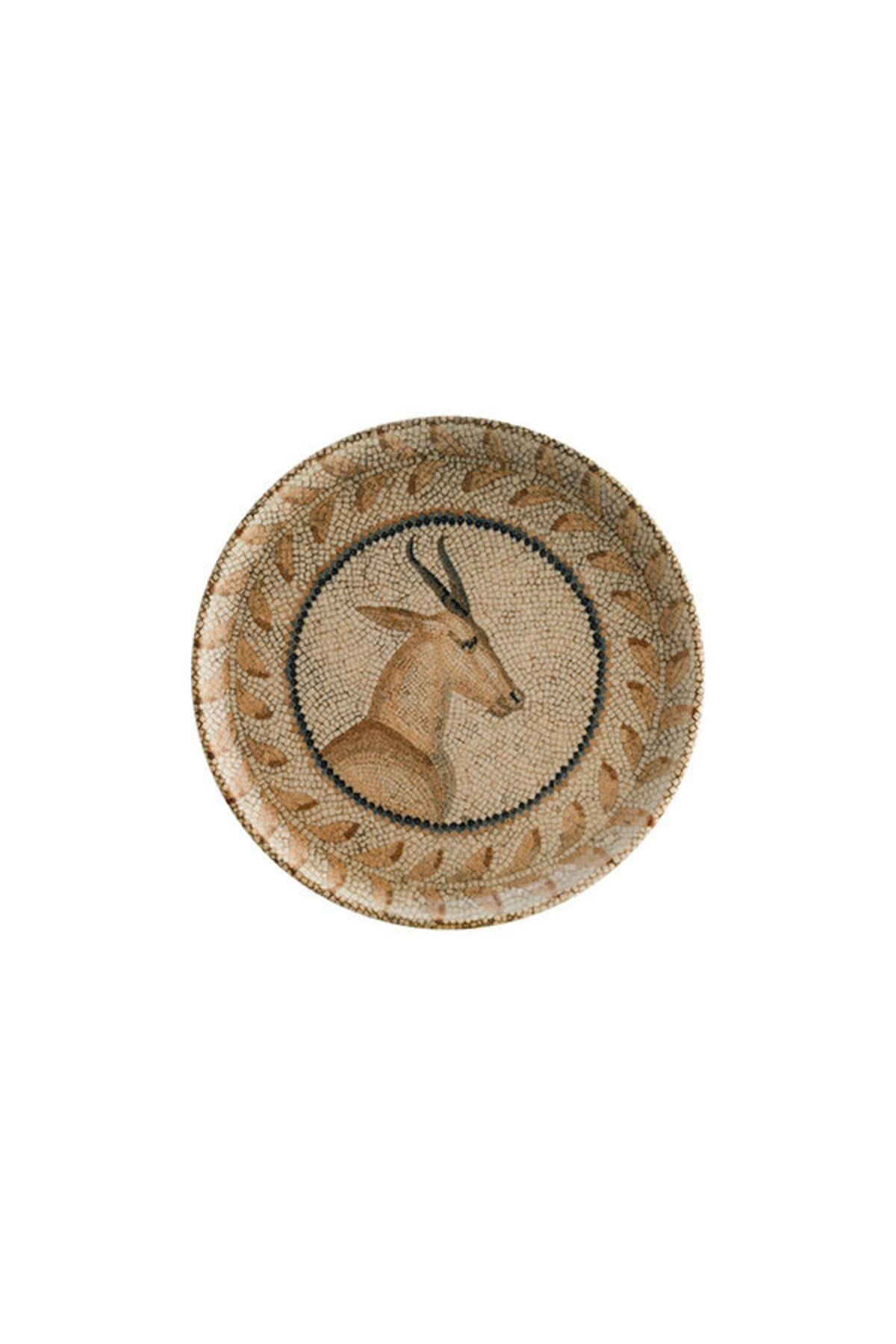 Bonna Porselen Mezopotamya Geyik 16 cm Hygge Düz Tabak (2'li)