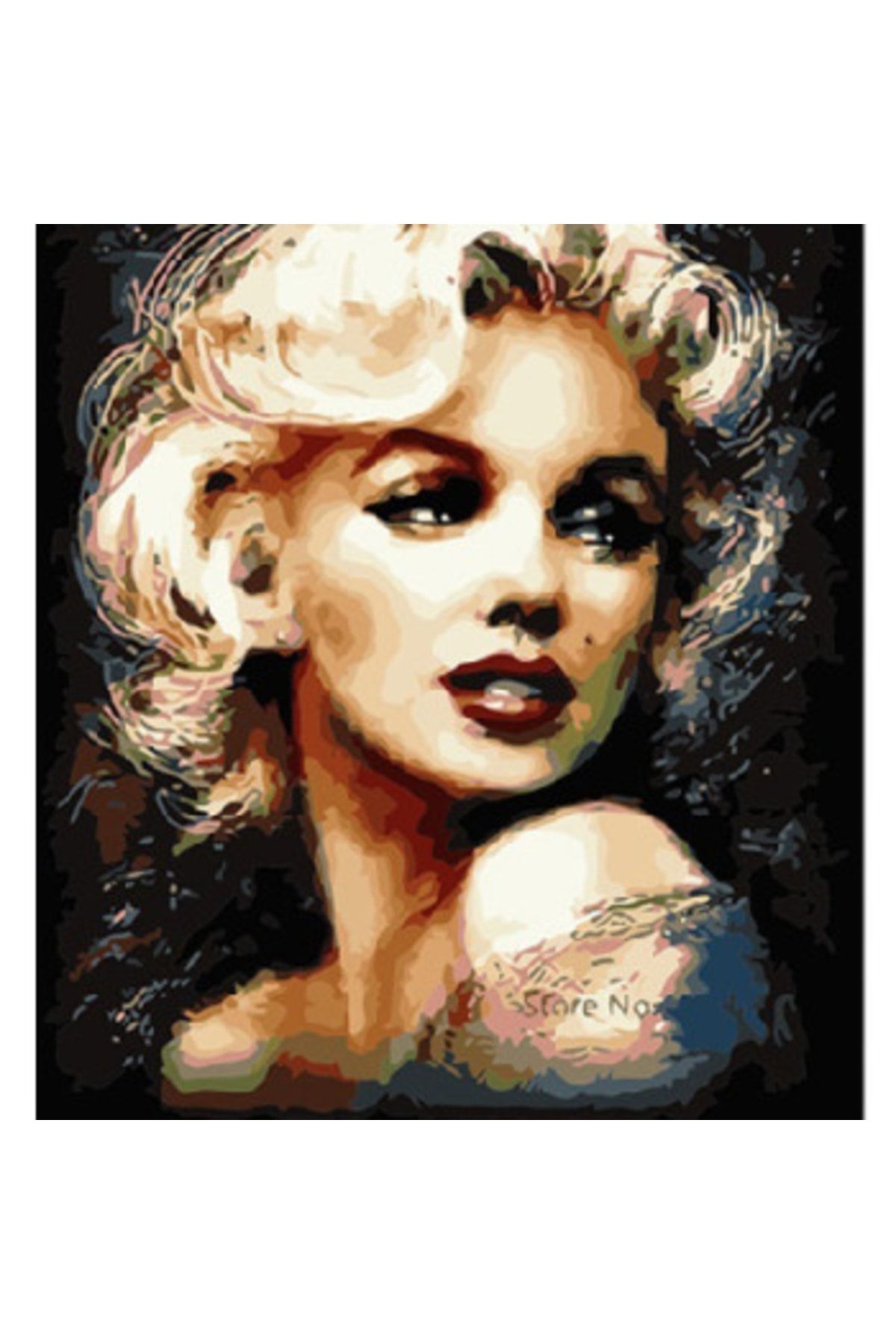 WebStyle Sayılarla Boyama Seti Kasnaklı Marilyn Monroe 40 X 50 Cm