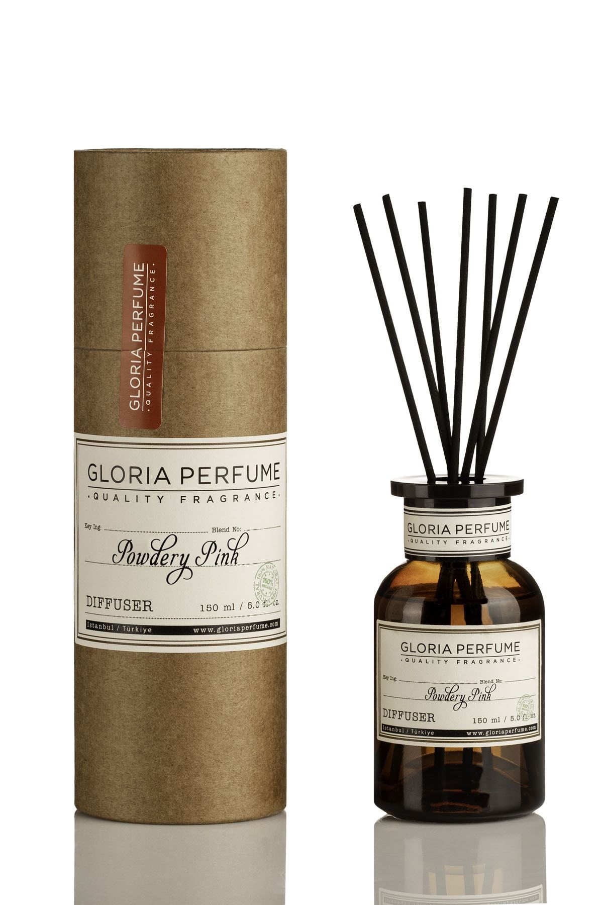 Gloria Perfume Powdery Pınk Bambu Çubuklu Oda Kokusu 150 Ml
