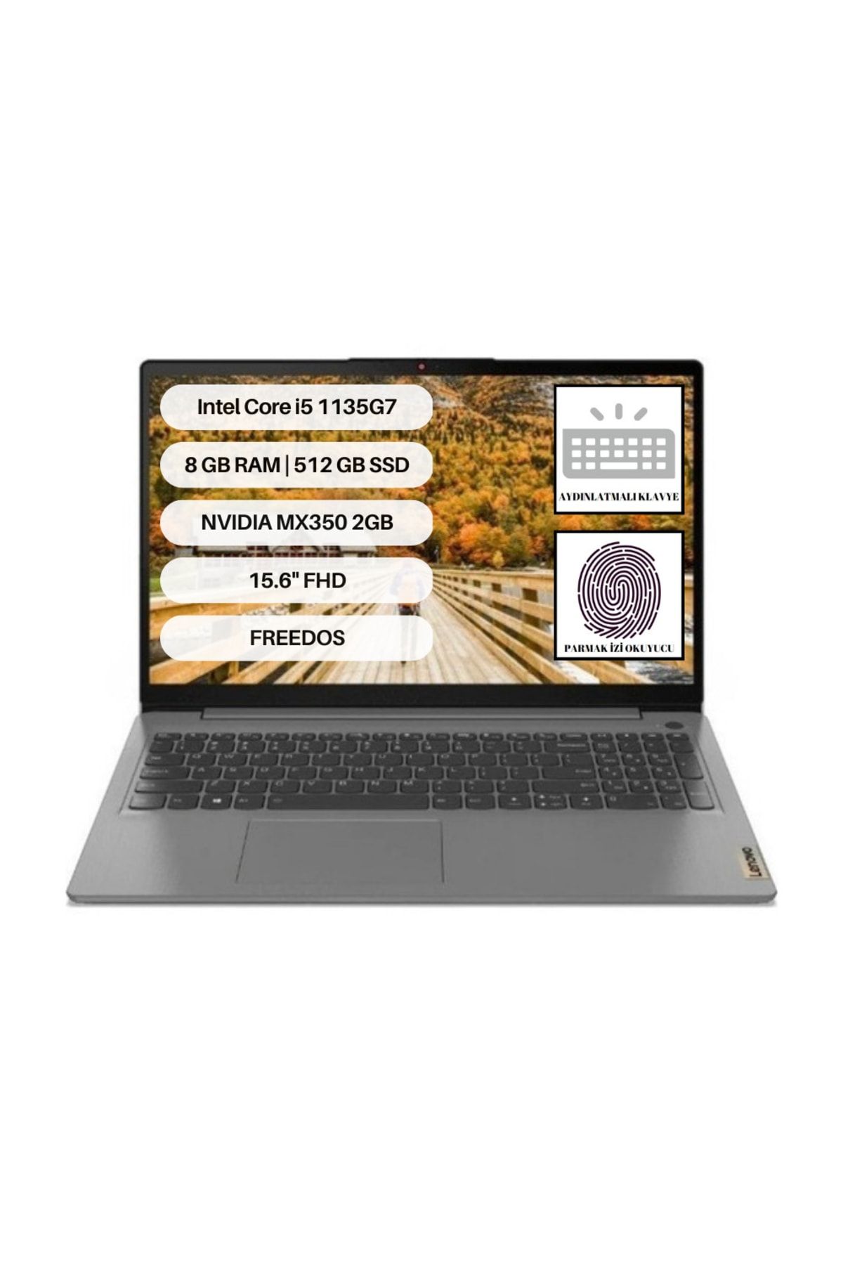 LENOVO Ideapad 3 15ıtl6 Intel Core I5 1135g7 8gb 512gb Ssd Nvidia Mx350 15.6'' Fhd Freedos