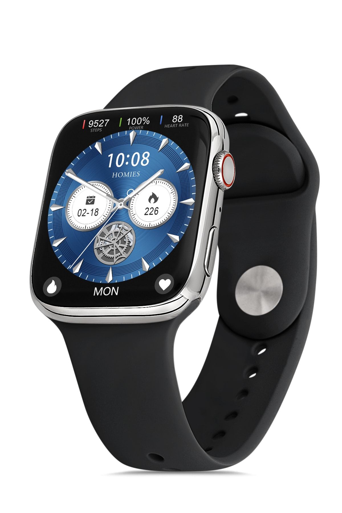 Homies Orjinal Akıllı Saat Special Edition 8. Nesil Ios Ve Android Uyumlu Çelik Kasa Akıllı Saat Hsw11908m