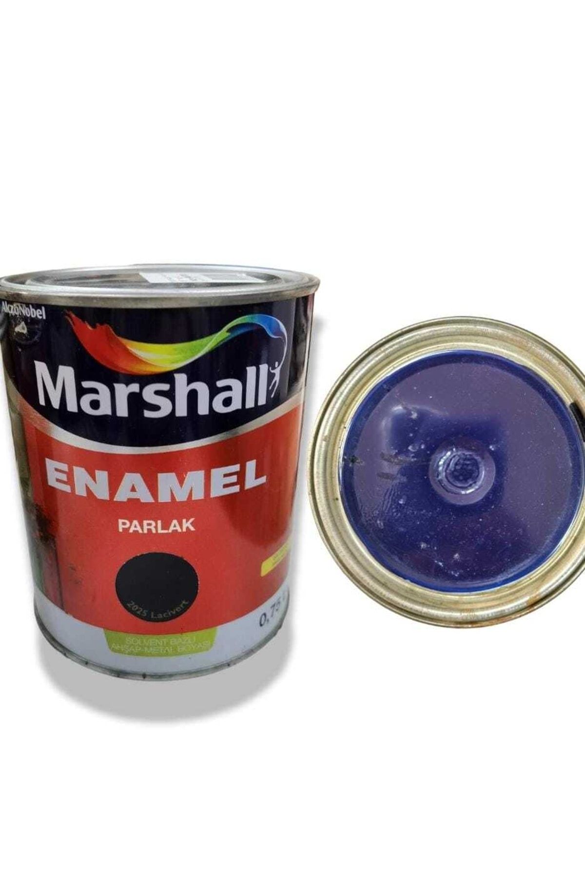Marshall 0,75 Lt. (1 Kg) Lacivert Enamel Parlak Metal Ahşap Boyası (sentetik Boya)