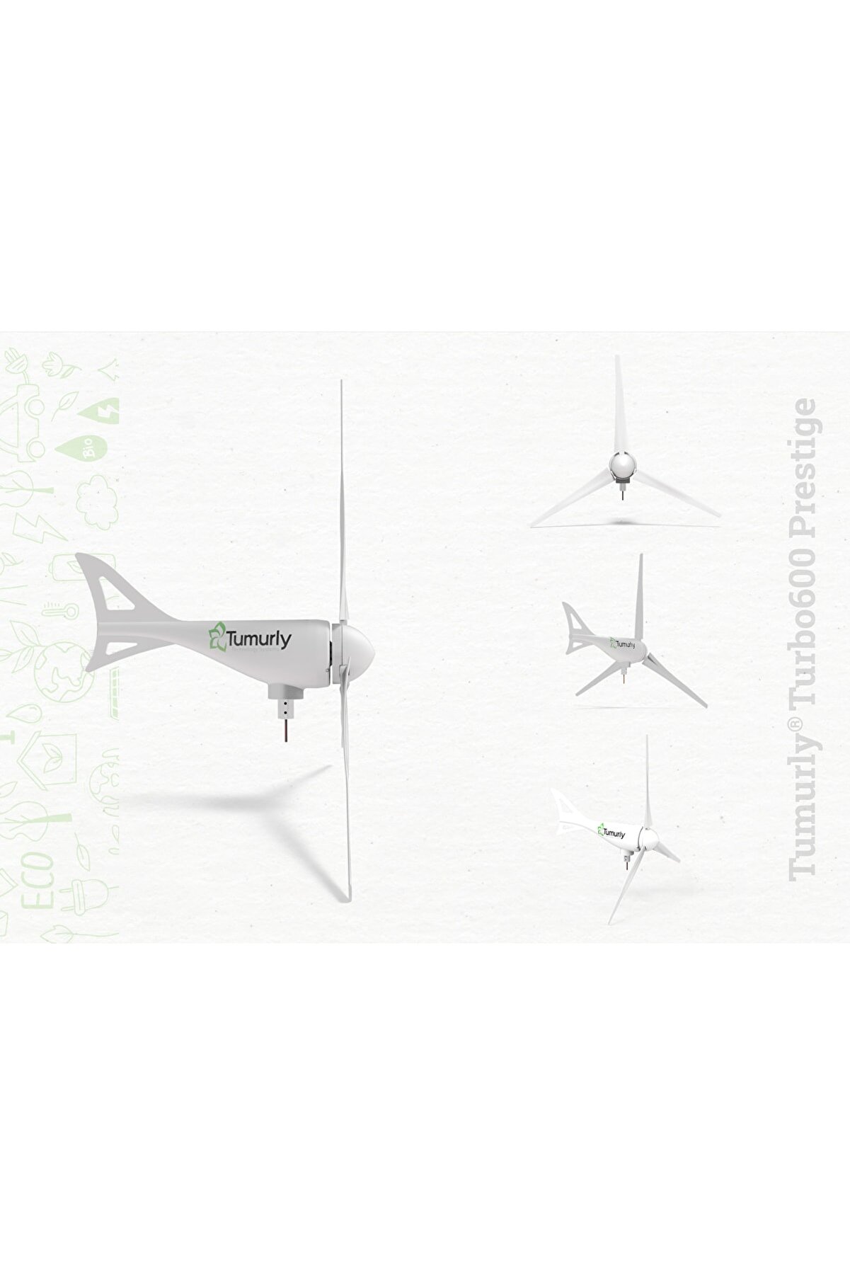 TUMURLY Rüzgar Türbini 600w Akıllı Teknoloji