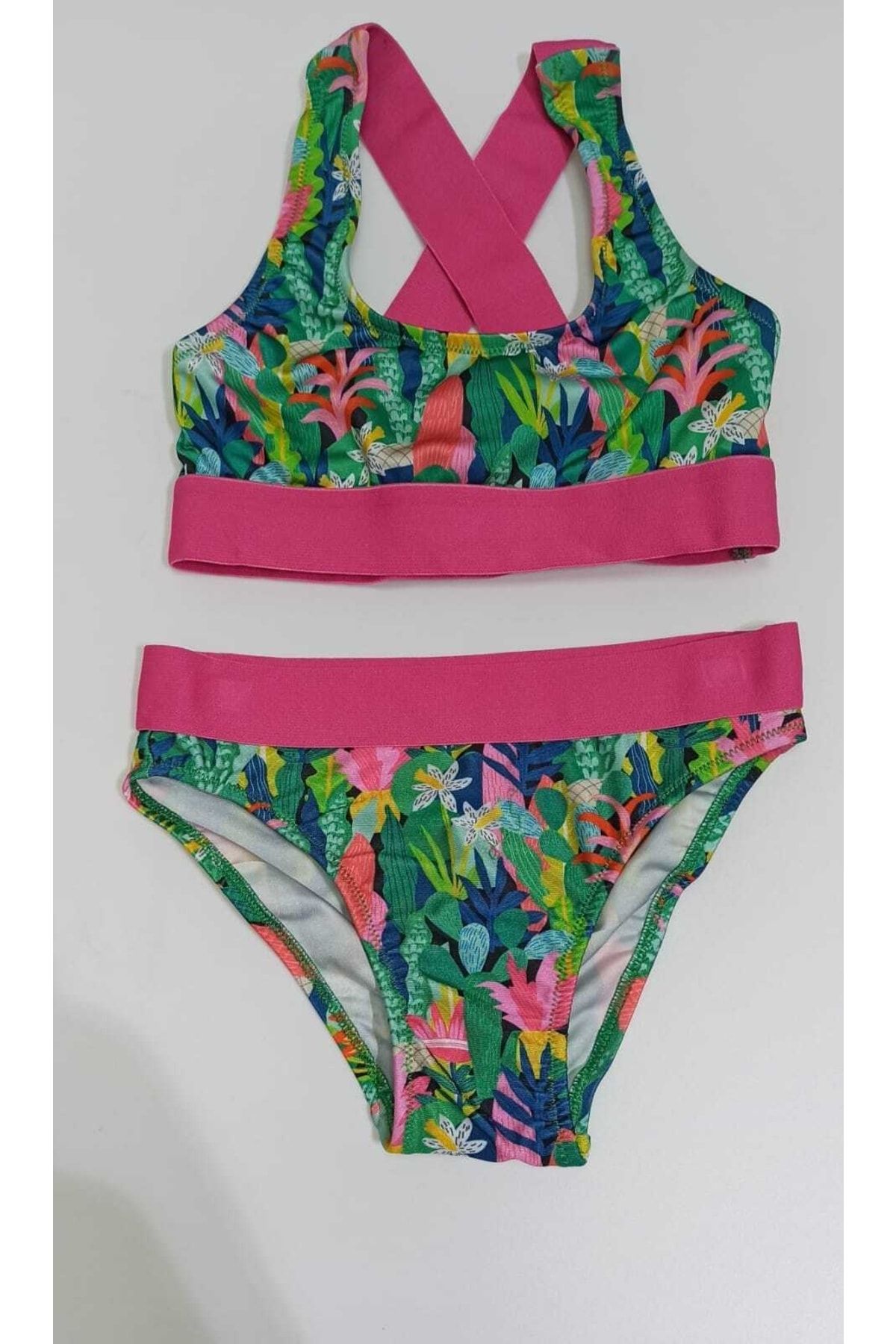 Pierre Cardin No Gossip Tropic Lastikli Büstiyer Kız Çocuk Bikini Takımı