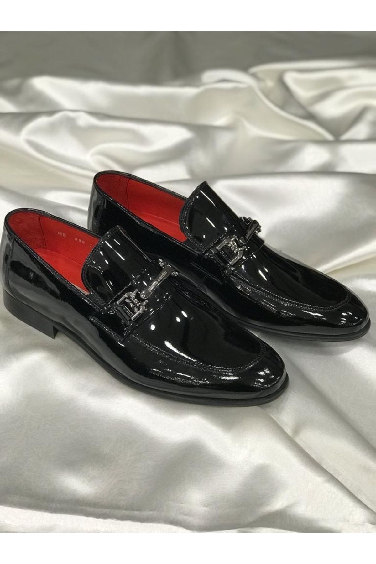Pierre Cardin Rugan Tokalı Siyah Ayakkabı