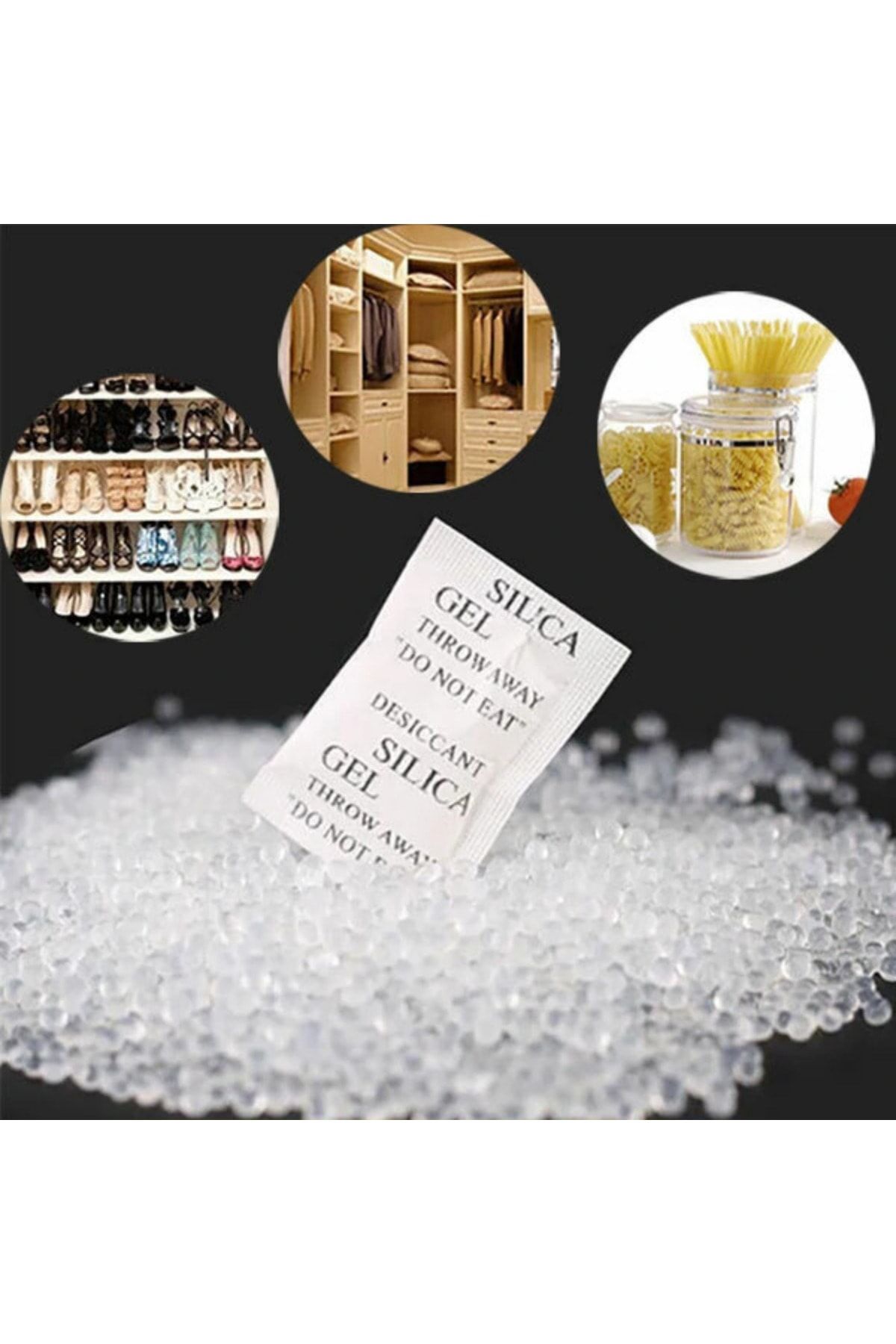 KEEPSAKE 5 Gr 50 Adet Silikajel Nem Alıcı Silika Jel Rutubet Önleyici Küf Giderici Silica Gel